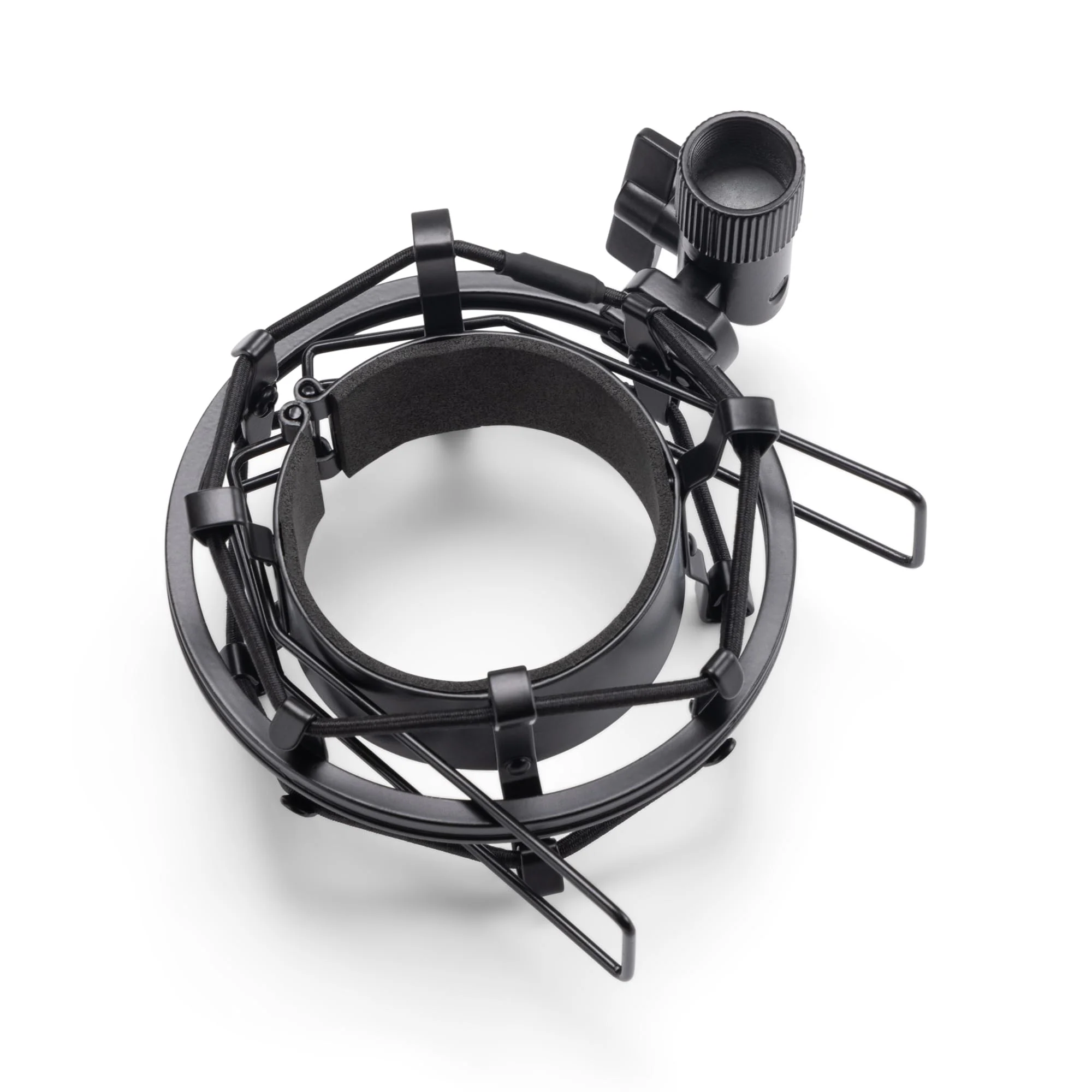 On-Stage MY430 Shock Mount for Studio Mics (55–60 mm) (Elastic Suspension Mount for Large-Diaphragm Condenser Microphones, Adjustable, Vibration Isolation, Steel Adapter, 5/8"-27 Threading, Black) - Image 3