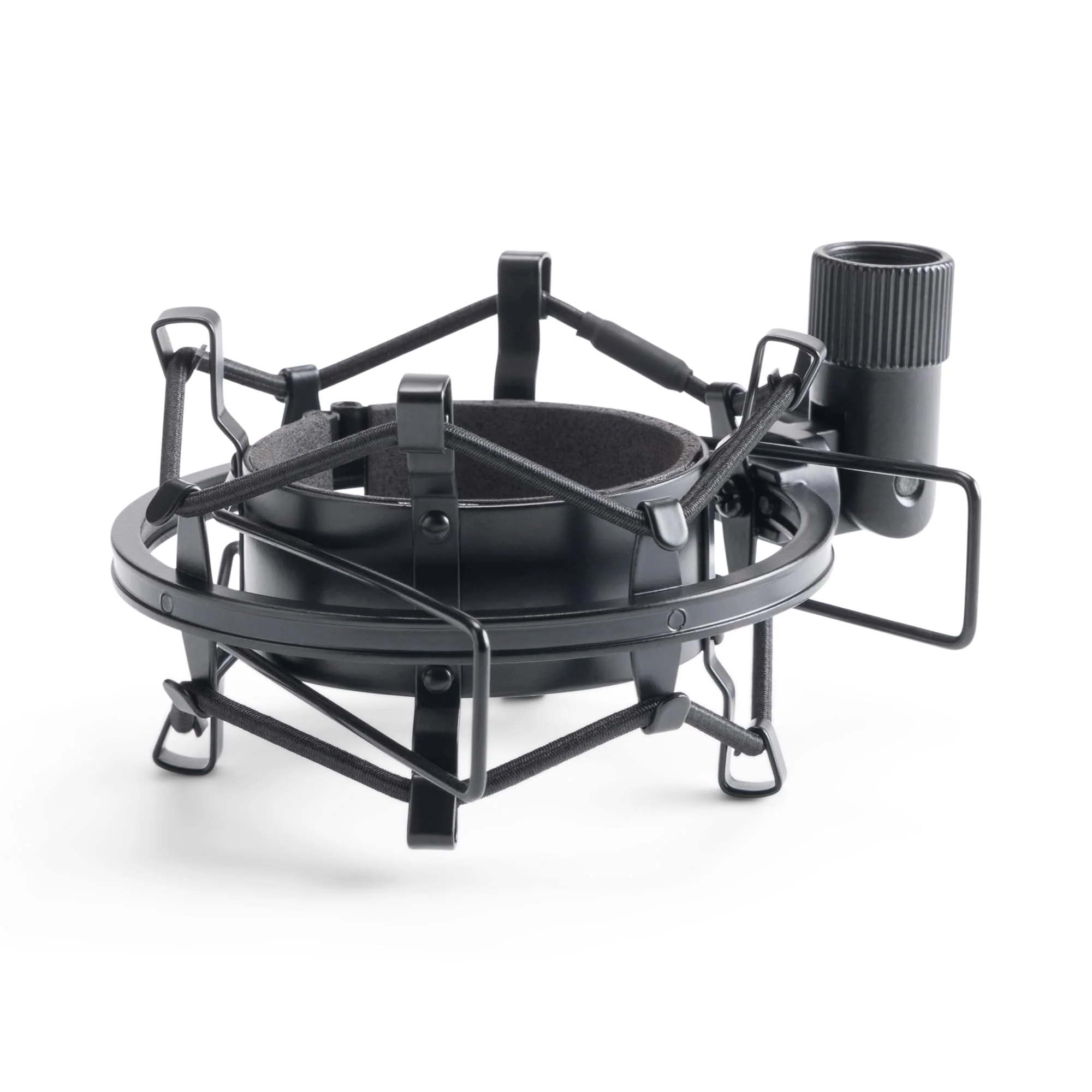 On-Stage MY430 Shock Mount for Studio Mics (55–60 mm) (Elastic Suspension Mount for Large-Diaphragm Condenser Microphones, Adjustable, Vibration Isolation, Steel Adapter, 5/8"-27 Threading, Black) - Image 4