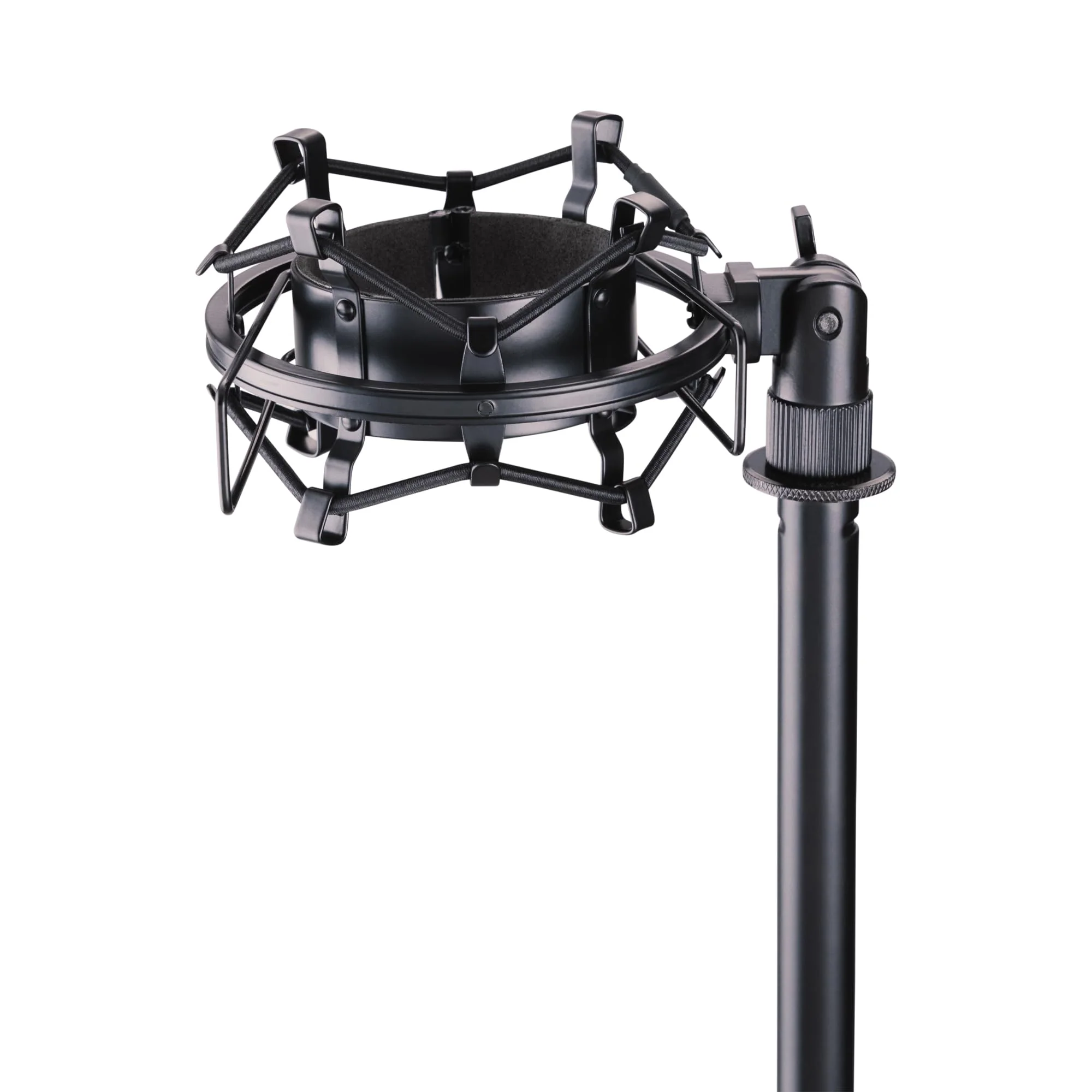 On-Stage MY430 Shock Mount for Studio Mics (55–60 mm) (Elastic Suspension Mount for Large-Diaphragm Condenser Microphones, Adjustable, Vibration Isolation, Steel Adapter, 5/8"-27 Threading, Black) - Image 5