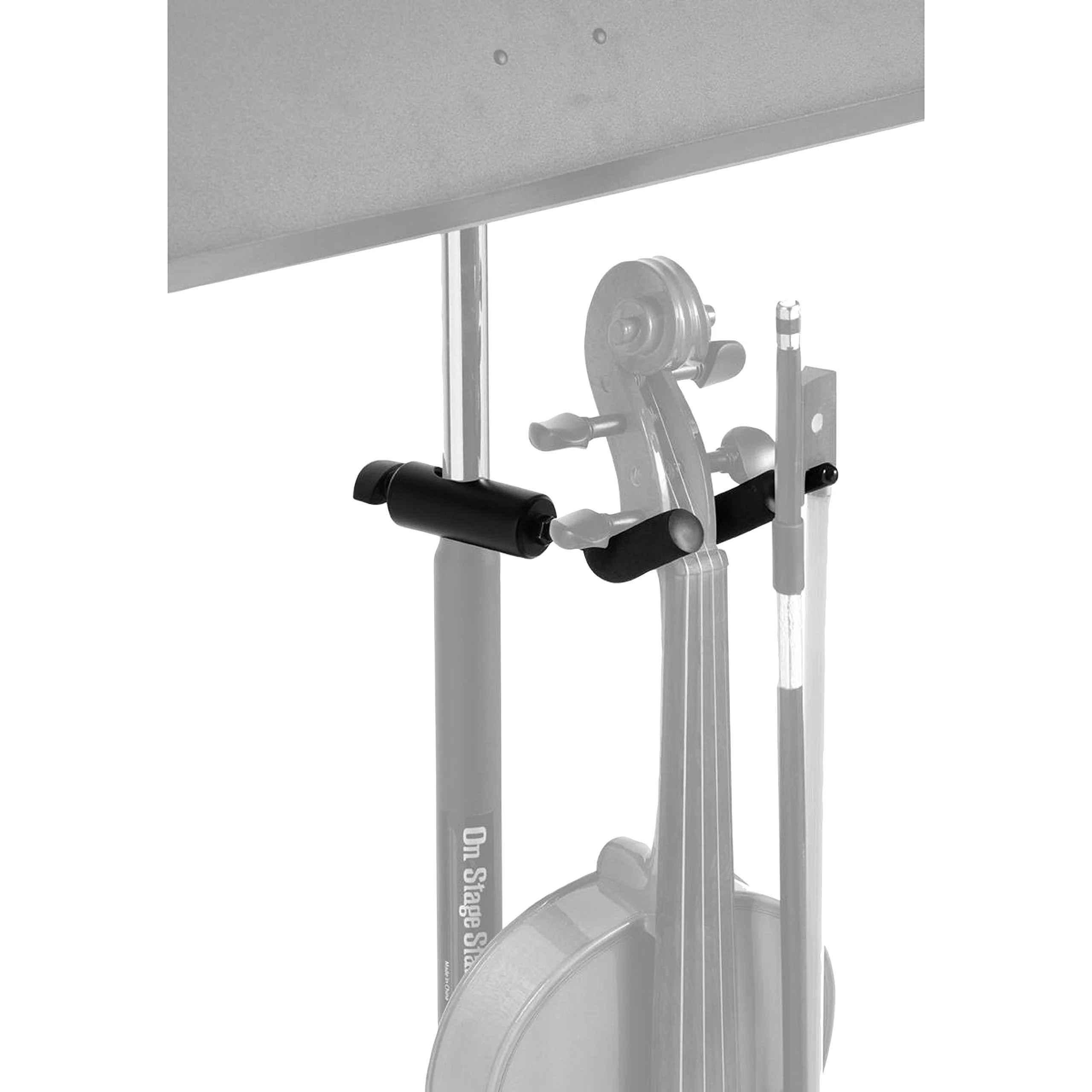 On-Stage VS7200 Violin Hanger for Music Stands,Black - Image 2