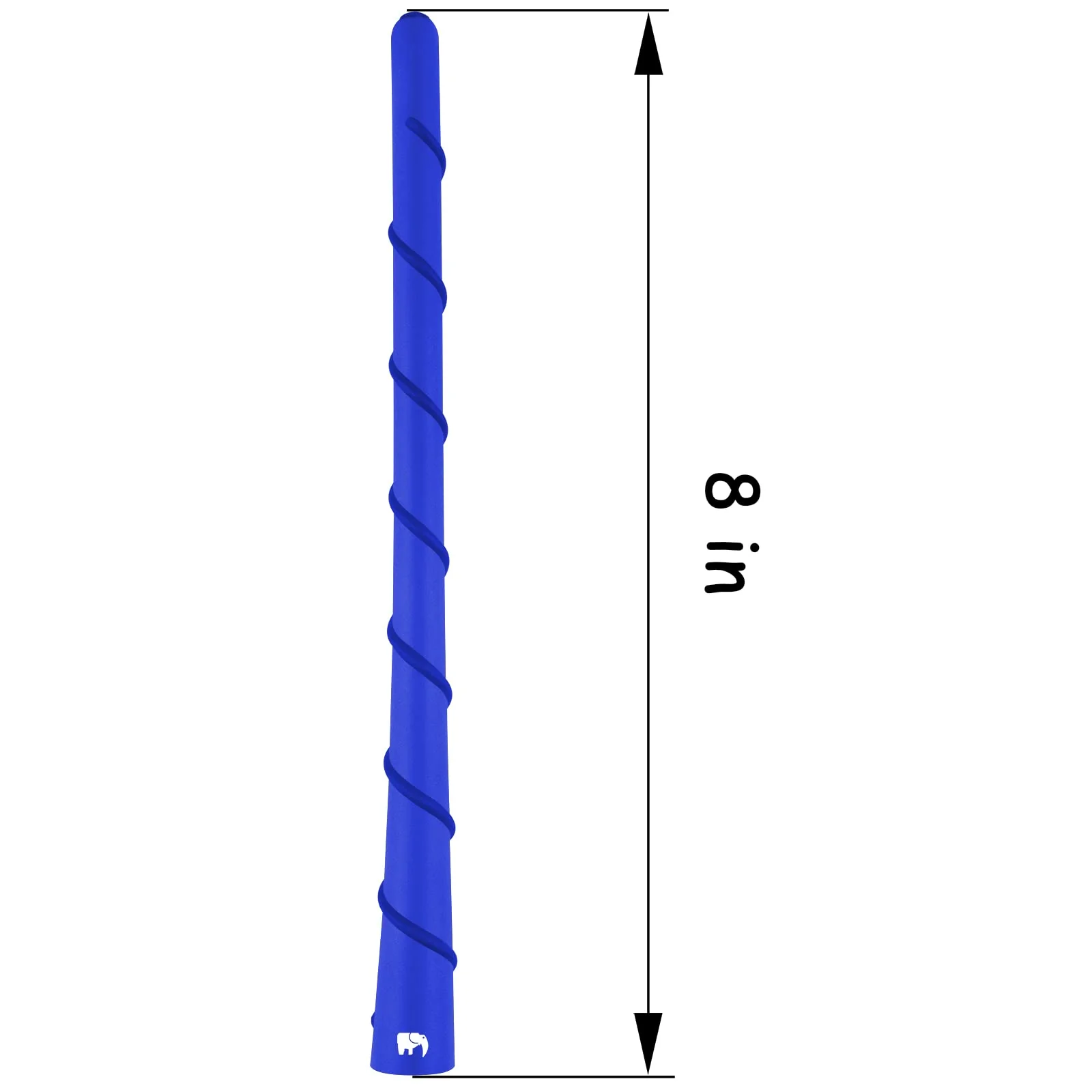 ONE250 8" inch Spiral Flexible Copper Core Antenna, Compatible with Jeep Wrangler JK JKU JL JLU Rubicon Sahara Gladiator (JL) [JT] Renegade Cherokee - Designed for Optimized FM/AM Reception (Blue) - Image 2