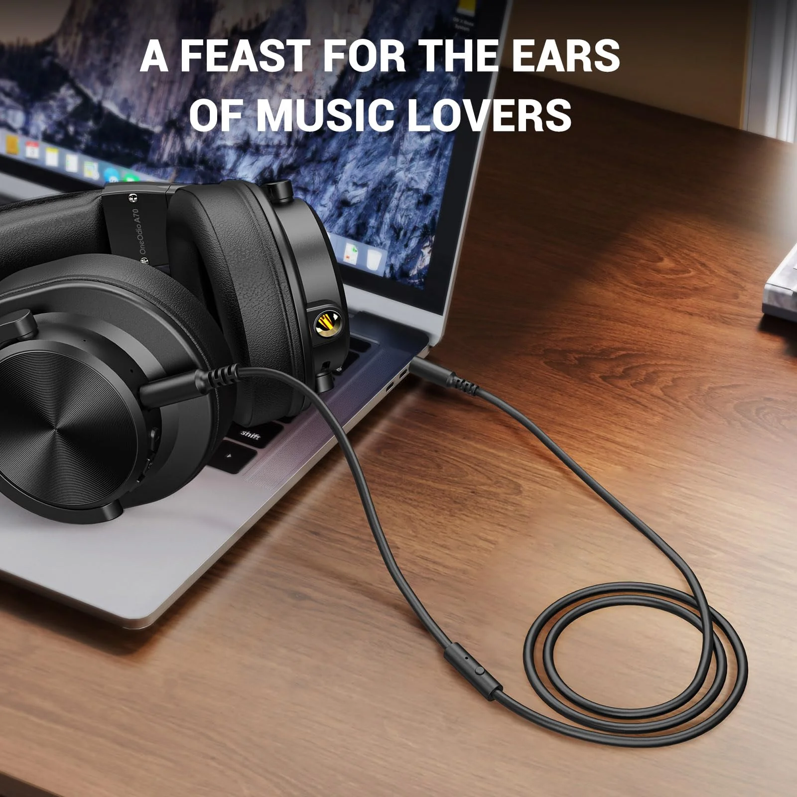 OneOdio A70 Fusion DJ Headphones Cable - 3.5mm - Image 3