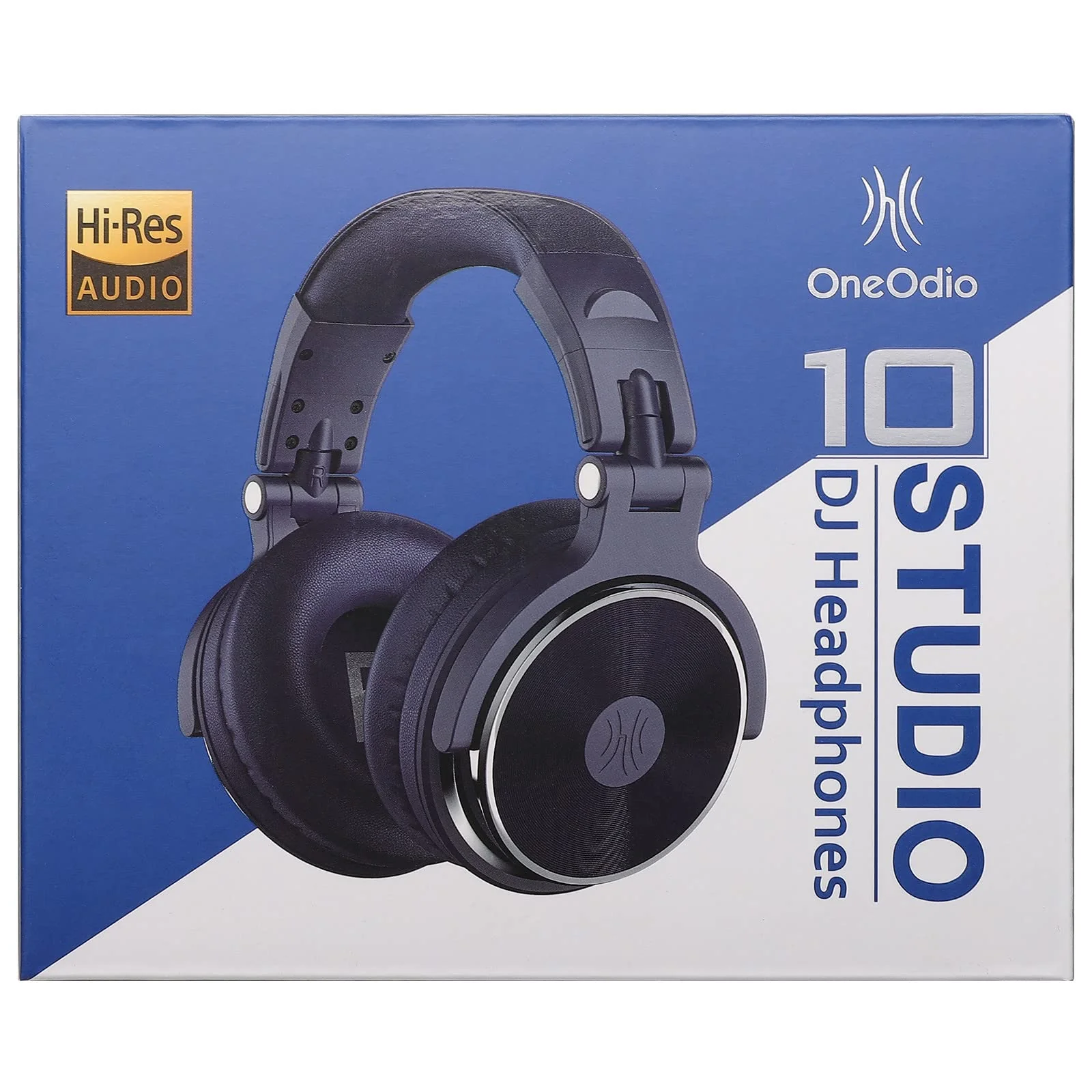 OneOdio Over Ear Headphone, Wired Bass Headsets with 50mm Driver, Foldable Lightweight Headphones with Share Port and Mic for Recording Monitoring Mixing Podcast Guitar PC TV (Dark Blue) Dark Blue One Size - Image 9