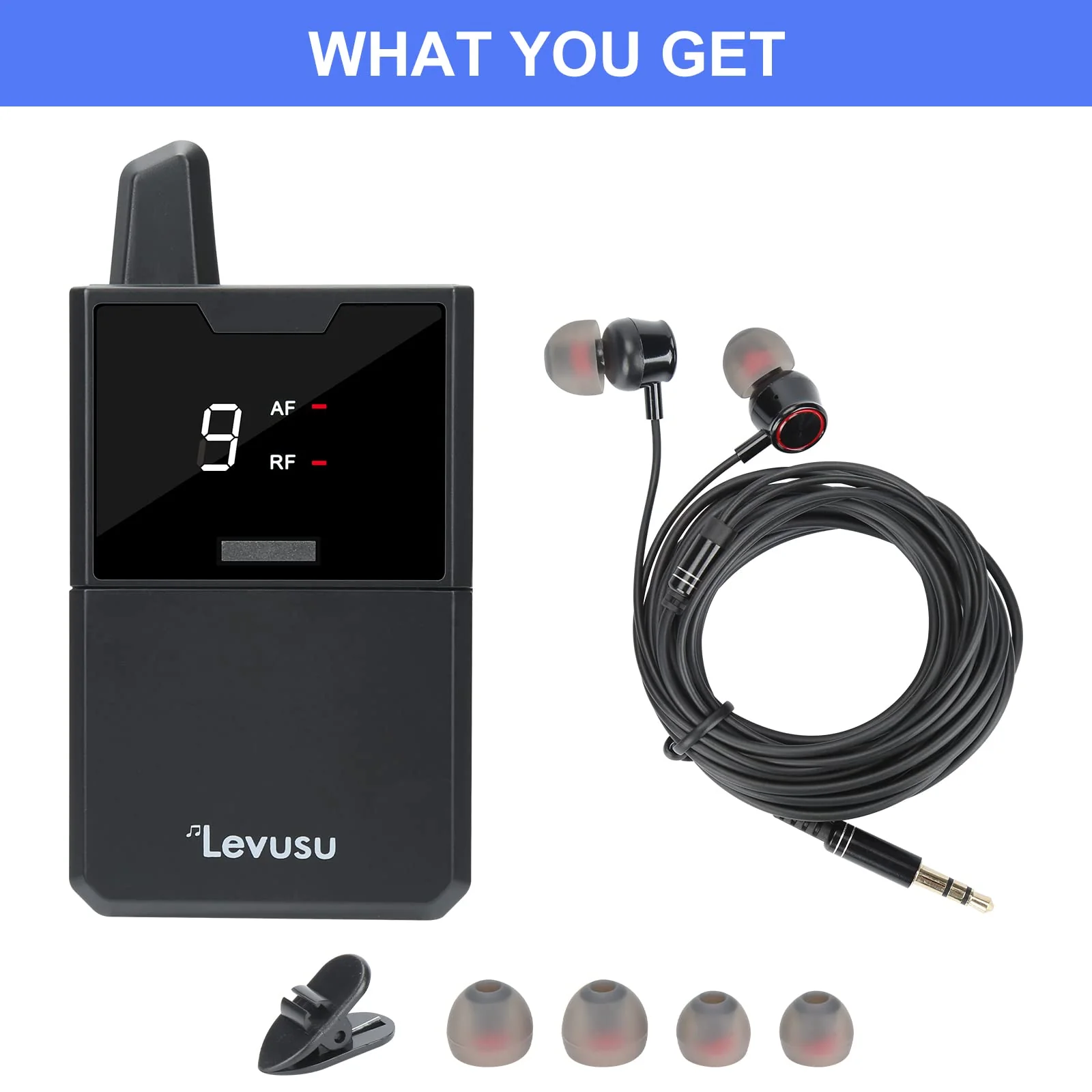 Only Bodypack with Earphone,180Ft, Professional IEM Stereo System Transmitter and Beltpack Receiver for Studio, Band Rehearsal (Incompatible with Mini, Only Bodypack) Single bodypack - Image 5
