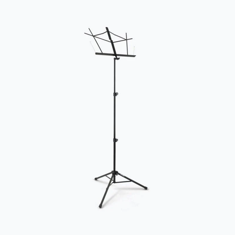 OnStage On-Stage SM7222BB Tripod-Base Sheet Music Stand with Bag (Portable, Folding Sheet Music Setup, Adjustable Height and Angle, Heavy-Duty Tubular Legs, Nonslip Rubber Feet, Metal, Black) - Image 4