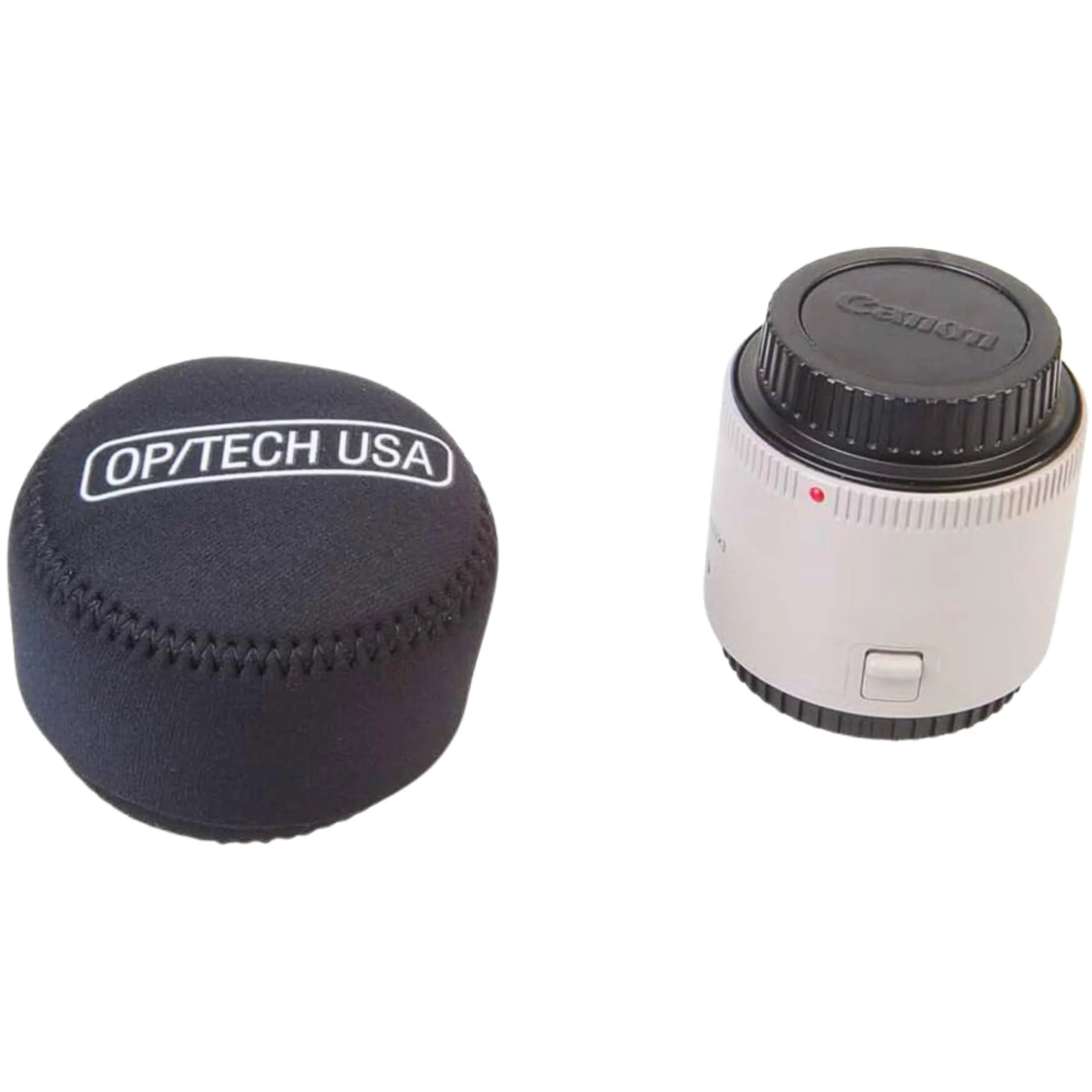 OP/TECH USA Fold-Over Neoprene Lens Pouch – Camera Lens Case for safe Lens Cover storage, Great for Photography & outdoor shoot, Keeps your Lens secure with No-Lose Lid-253 (Black) - Made in USA 253 - Image 3