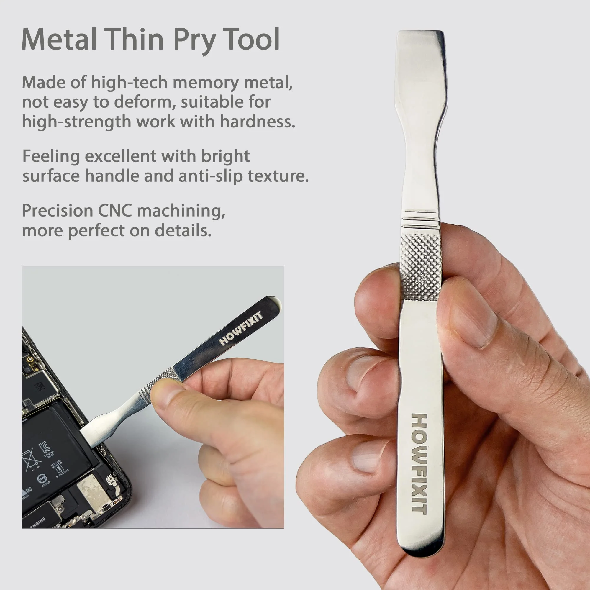 Opening Pry Tools Kit with ESD Spudgers, Anti-Static Brush, Metal Spudger for Disassembling and Repair Laptop, Game Console, Computer 12-in-1 - Image 6