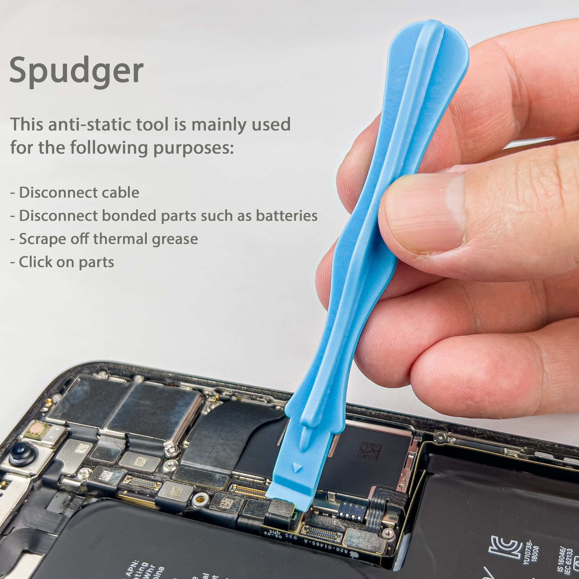 Opening Tools for Electronics Repair - Safely Disassemble Your Cell Phone, Smartwatch, Camera, Drone, Laptop, Tablet 15-in-1 - Image 3