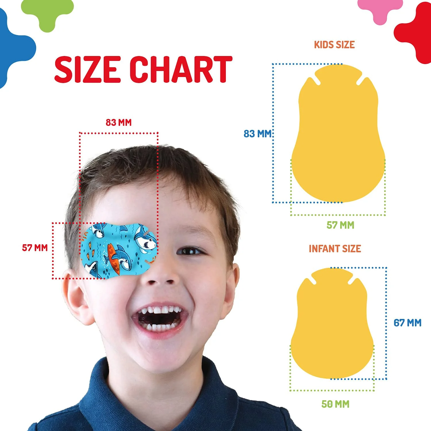 OPTHOPATCH Kids Eye Patches - Fun Boys Design - 30 + 10 Bonus Latex Free Hypoallergenic Cotton Extra Sensitive Adhesive Bandages for Amblyopia & Cross Eye-3 Reward Chart Posters by Defined Vision - Image 3