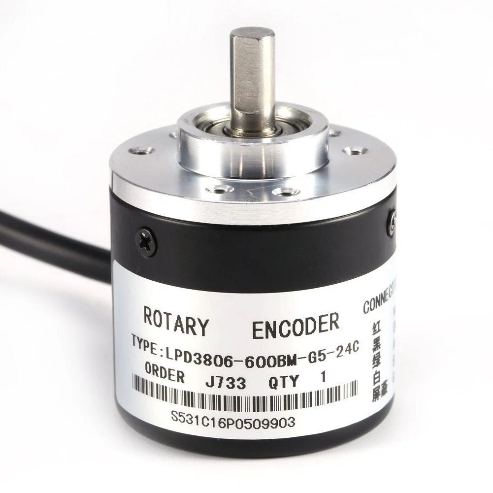 Optical Encoder AB Rotary Encoder, 2 Phase Waves, Incremental Encoder, Photoelectric Incremental Encoder, 6 mm, 600P/R. Incremental Encoder - Image 4