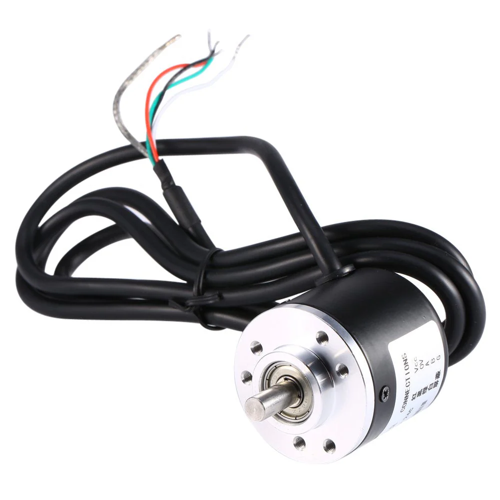 Optical Encoder AB Rotary Encoder, 2 Phase Waves, Incremental Encoder, Photoelectric Incremental Encoder, 6 mm, 600P/R. Incremental Encoder - Image 6