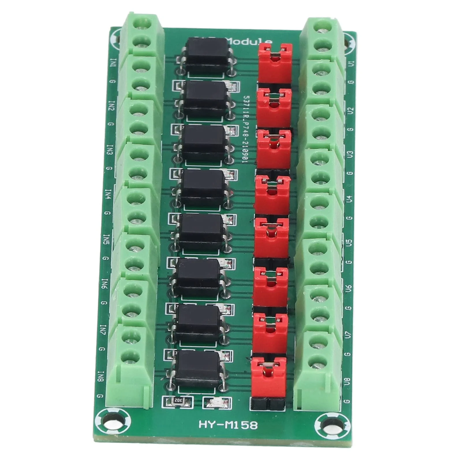 Optocoupler Insulation Board 3.6-30V Optocoupler Isolation Module 8 Channel Signal Converter PCB Material High Level Output - Image 6