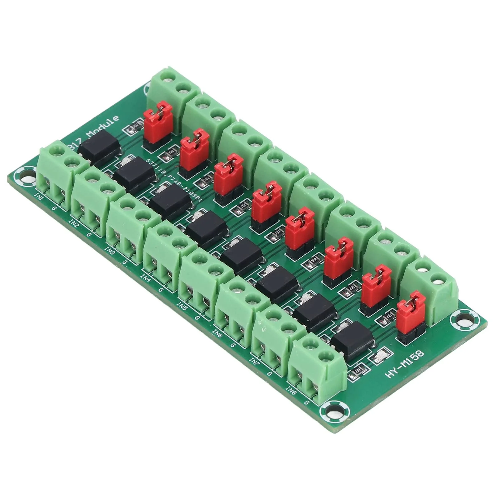 Optocoupler Insulation Board 3.6-30V Optocoupler Isolation Module 8 Channel Signal Converter PCB Material High Level Output - Image 7