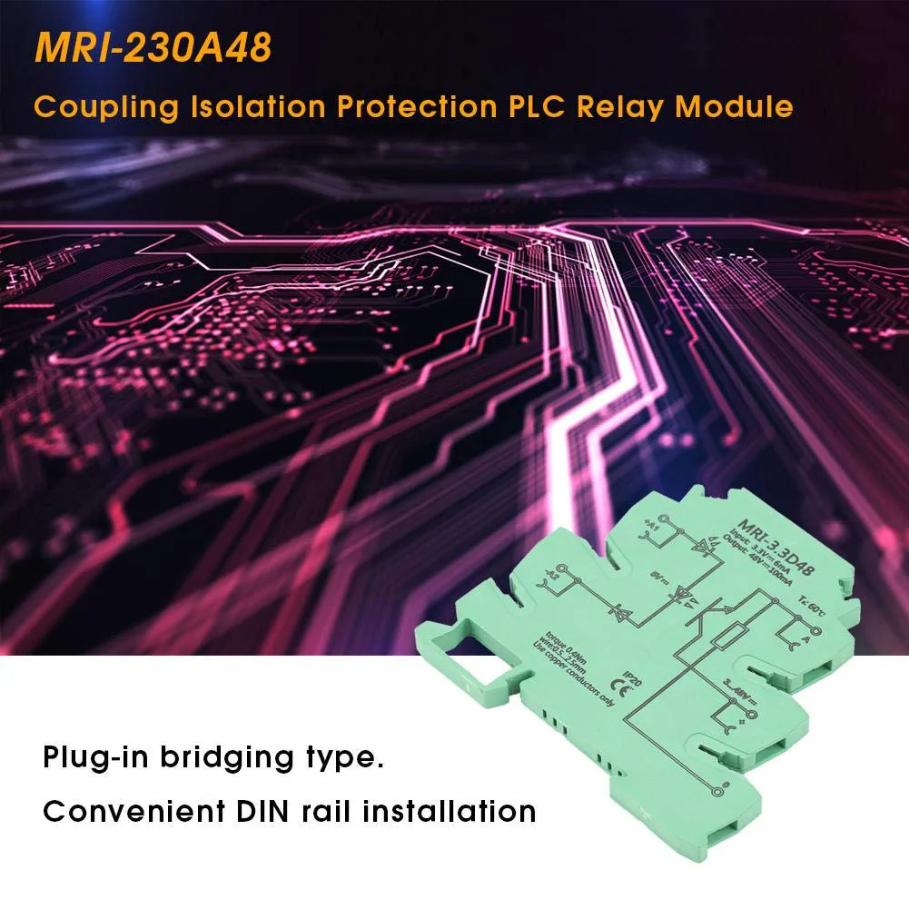 Optocoupler, PLC Relay, MRI-3.3D48 DC Separates Photoelectric Coupler Separating PLC Relay Module Input 3.3VDC Output 3-48VDC - Image 7