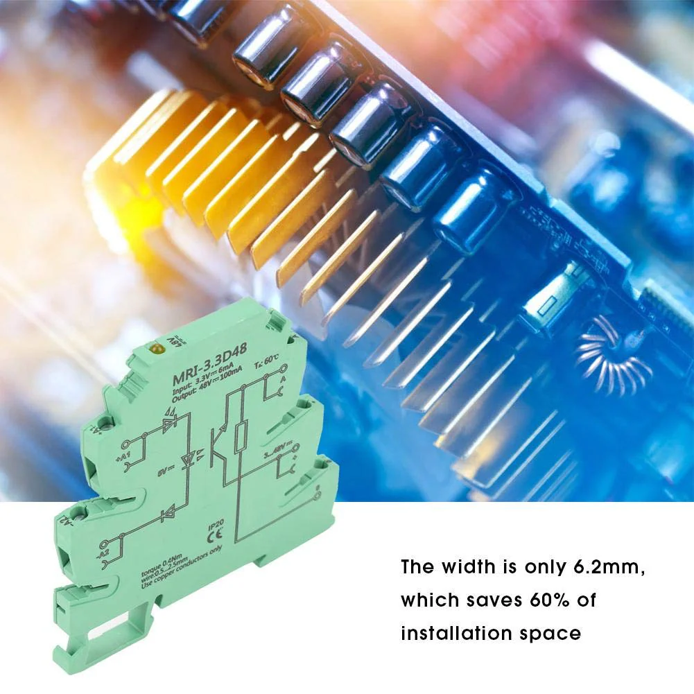 Optocoupler, PLC Relay, MRI-3.3D48 DC Separates Photoelectric Coupler Separating PLC Relay Module Input 3.3VDC Output 3-48VDC - Image 8