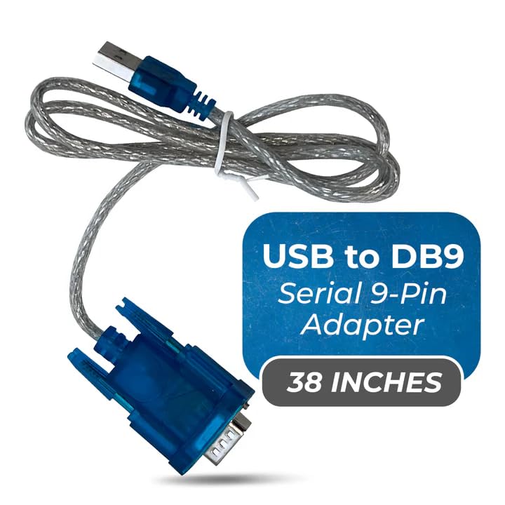 OREI USB 2.0 to Serial (9 Pin) DB-9 RS 232 Serial Cable for Serial Control Through Computers | Compatible with Windows and Mac | 3 feet Long (USB-to-DB9) - Image 2