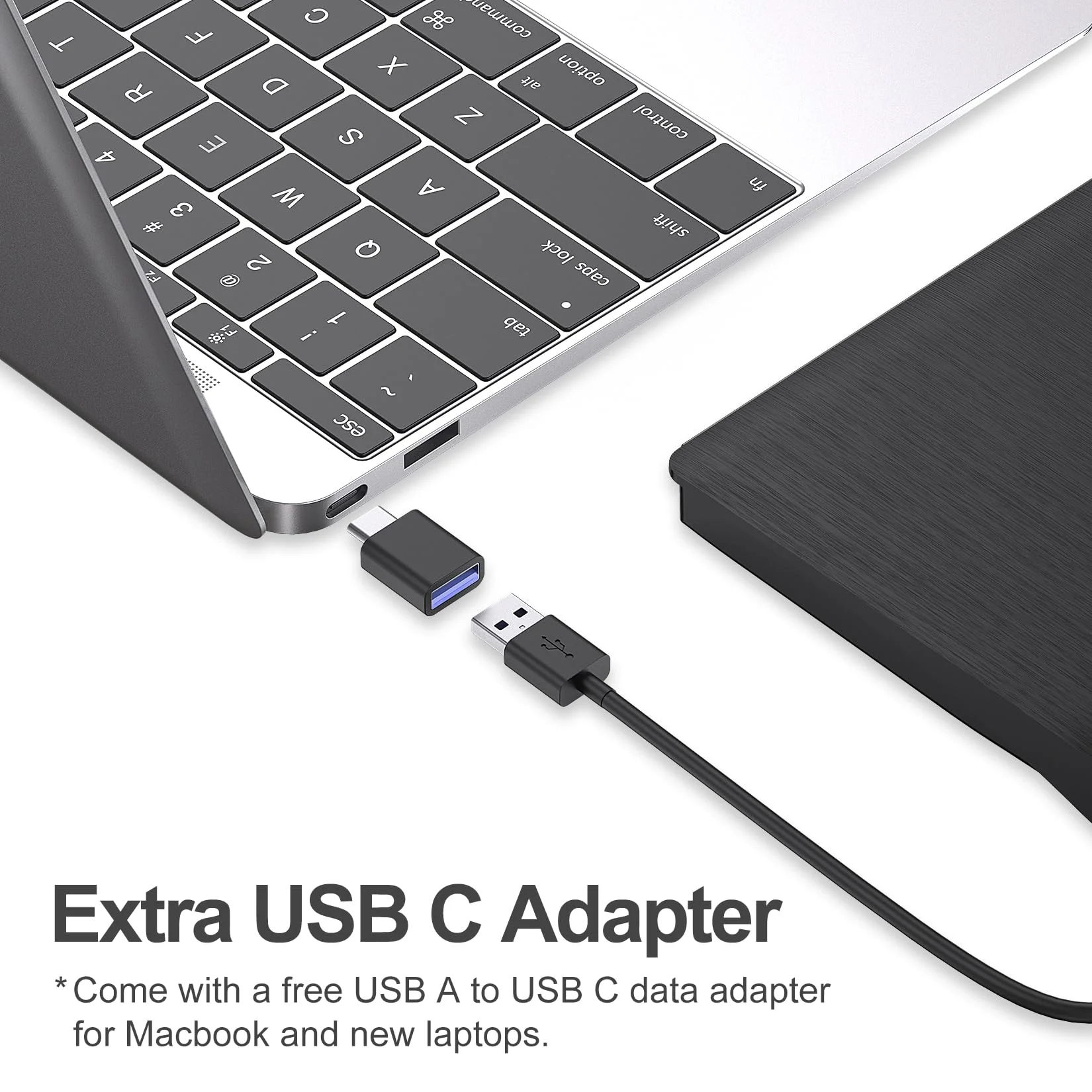 ORIGBELIE External CD/DVD Drive for Laptop, USB 3.0 CD Burner +/-RW CD ROM External DVD Drive Portable DVD Player for Laptop Desktop PC Apple Mac Windows 11/10/8/7/XP Linux OS 2 in 1 CD Drive - Image 5