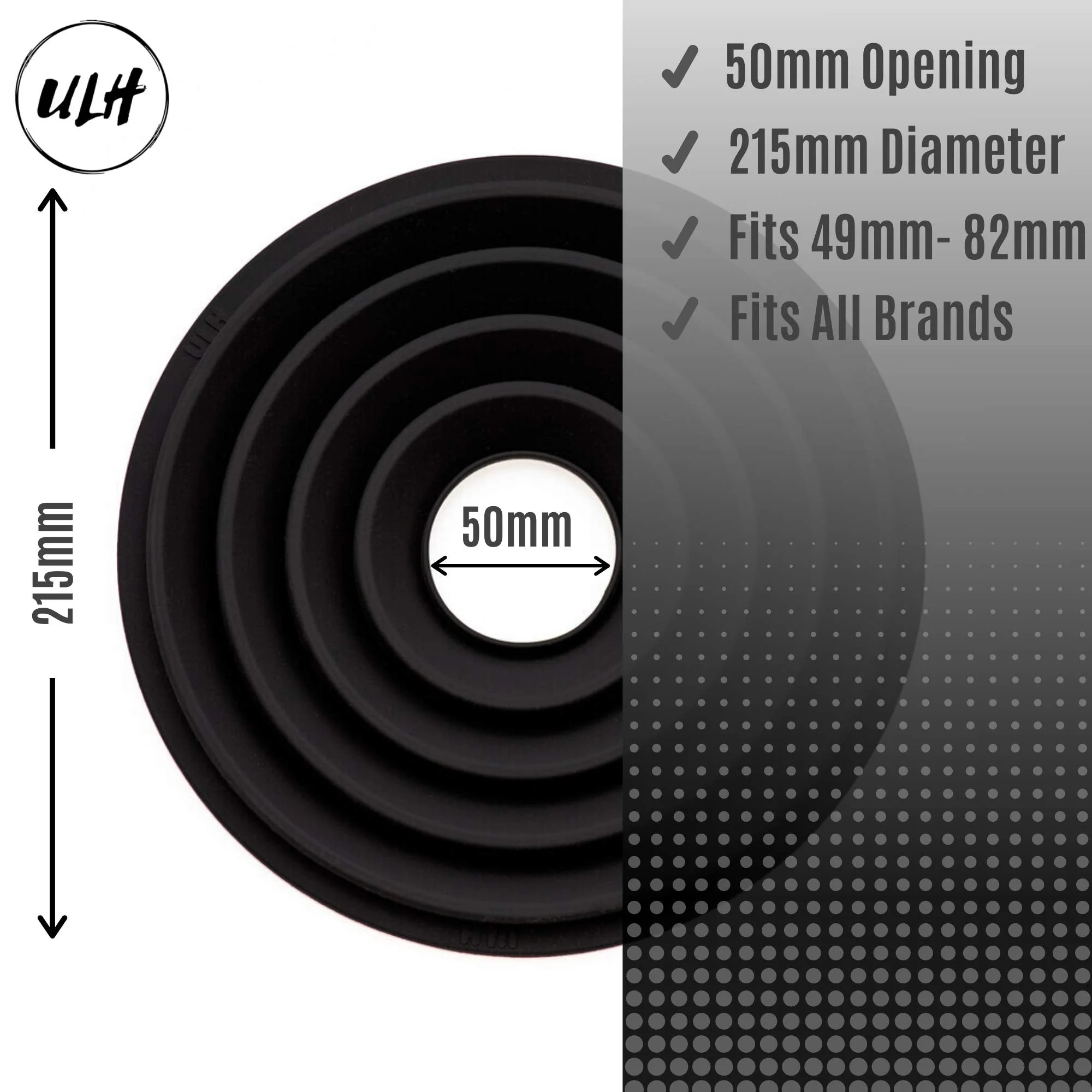 Original ULHgo Ultimate Lens Hood - Camera Lens Anti Reflection - LenSkirt Antireflection - DSLR Rubber Lens Hoods - Fits 49mm to 82mm Filter Thread - from Kickstarter - Image 4