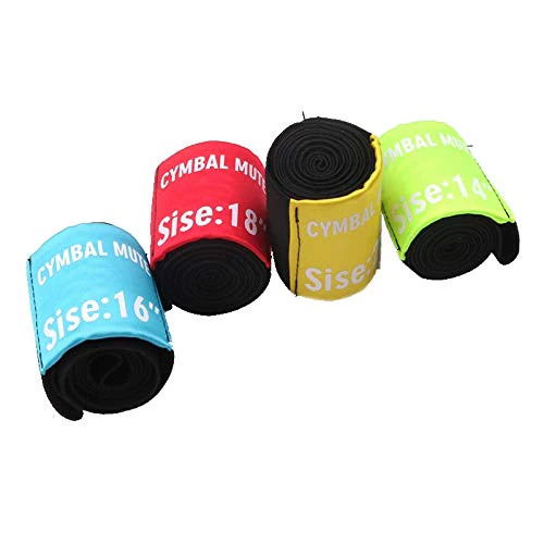 OriGlam 4pcs Drum Cymbal Mute, Practice Silencer Dampener, Cymbal Mute Circle Ring Drum Set, Practice Silencers (14,16,18,20 Inch) - Image 6