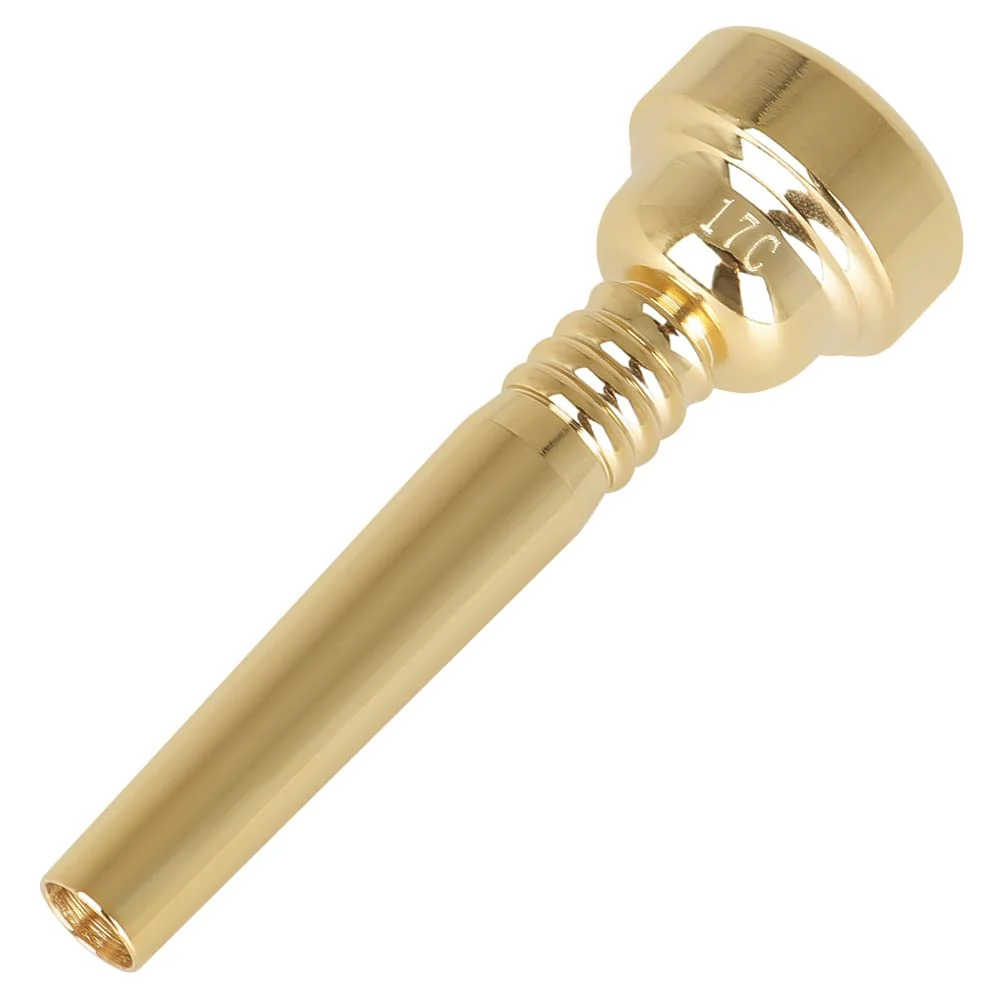 OriGlam Trumpet Mouthpiece 17C Brass Gold Plated Mouthpiece Replacement Part for Brass Wind Musical Instrument Parts - Image 6