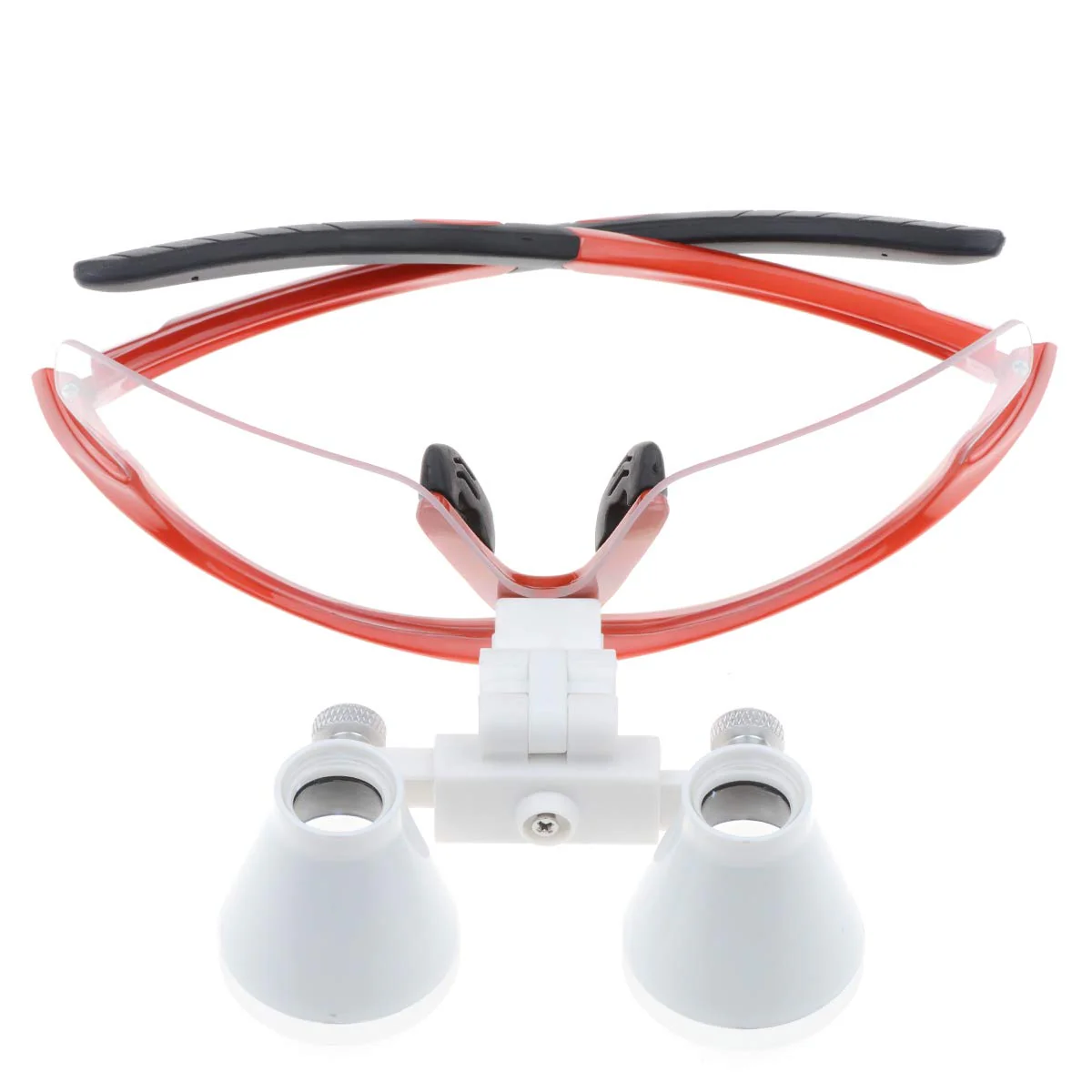 Orilao Surgical Binocular, Anti-Fog Magnifying Glass, 3.5 x 420 mm Working Distance, Optical Glass, Red - Image 3