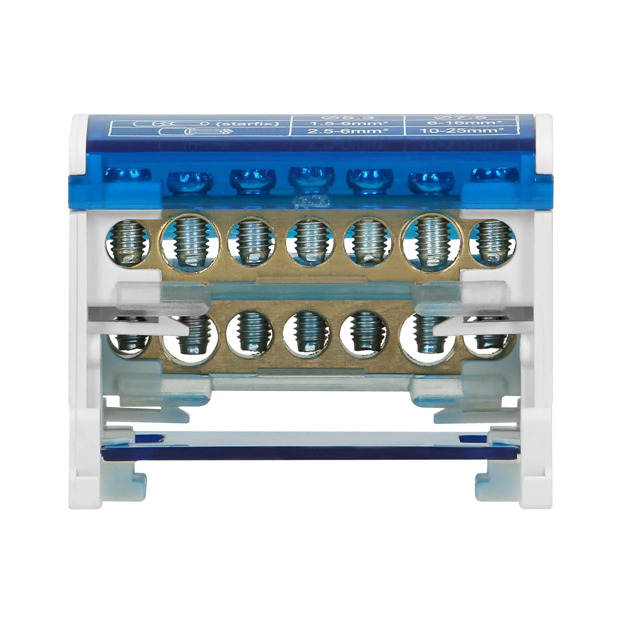 Orno Distributor Block with 2 Row 7 Pin Splitter 7 fils White - Image 2