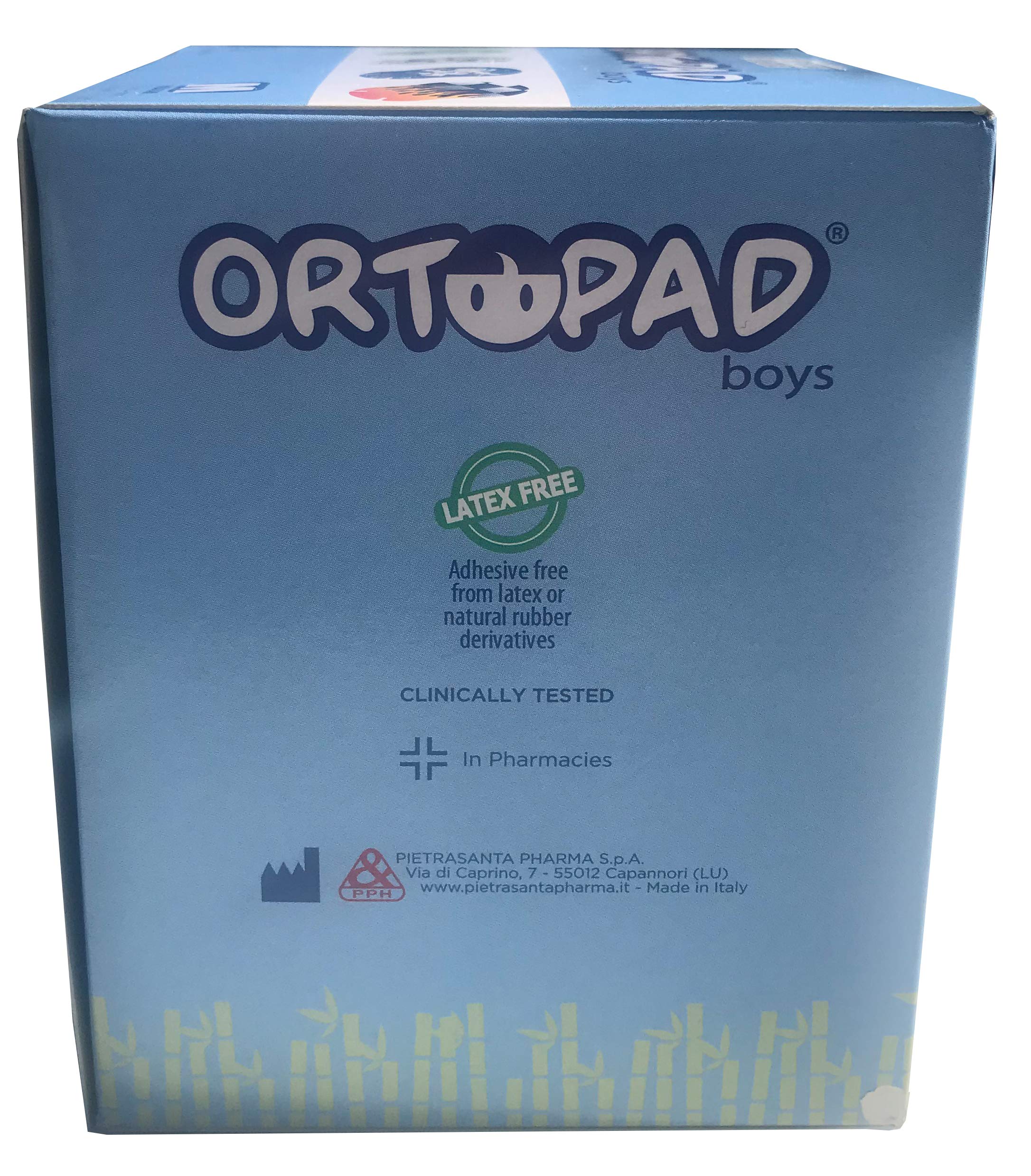 Ortopad® Bamboo Boys Eye Patches, 50/Box (Medium Size, 2-4 yrs) Racing Flames Pack - Image 2