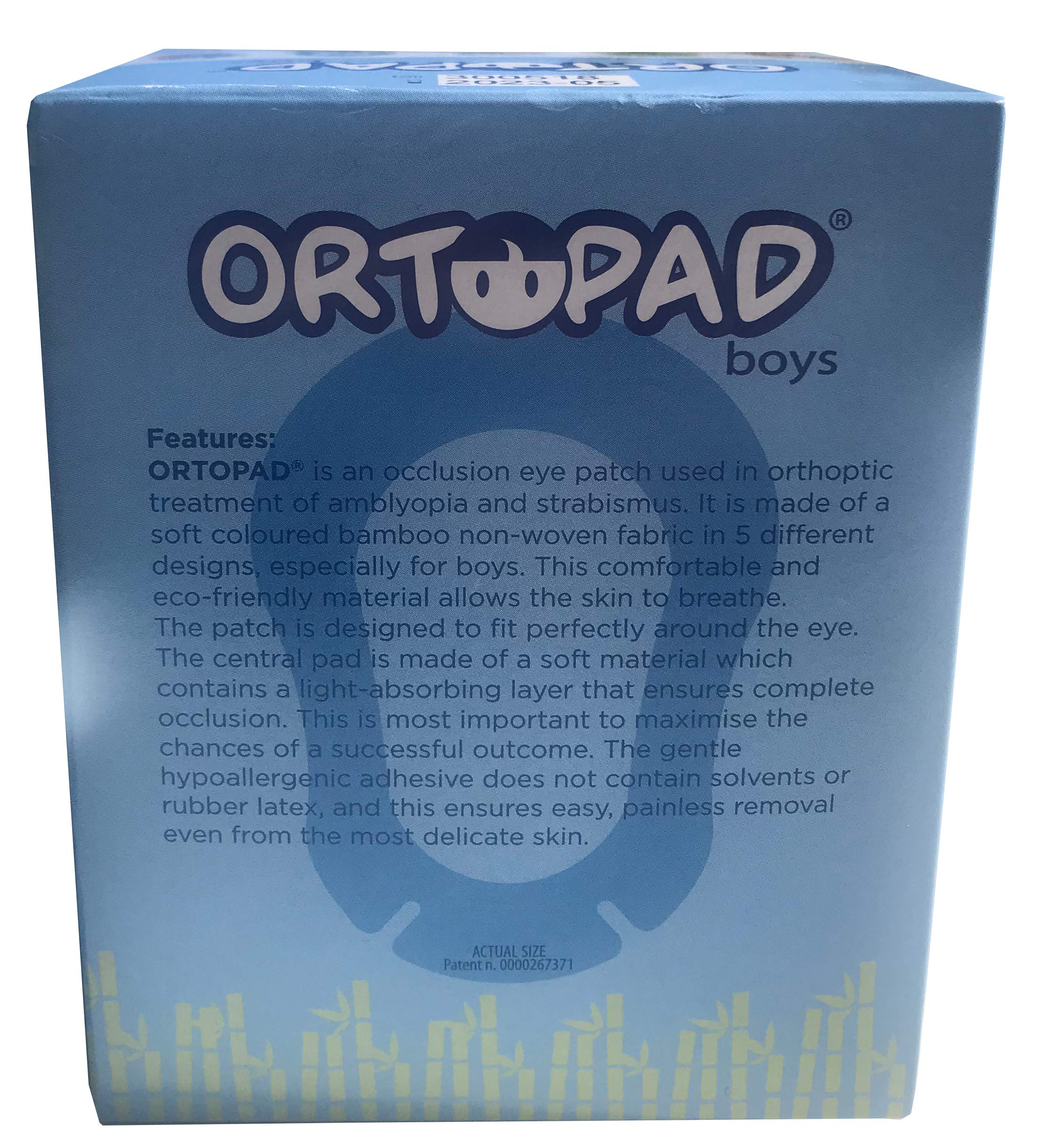 Ortopad® Bamboo Boys Eye Patches, 50/Box (Medium Size, 2-4 yrs) Racing Flames Pack - Image 3