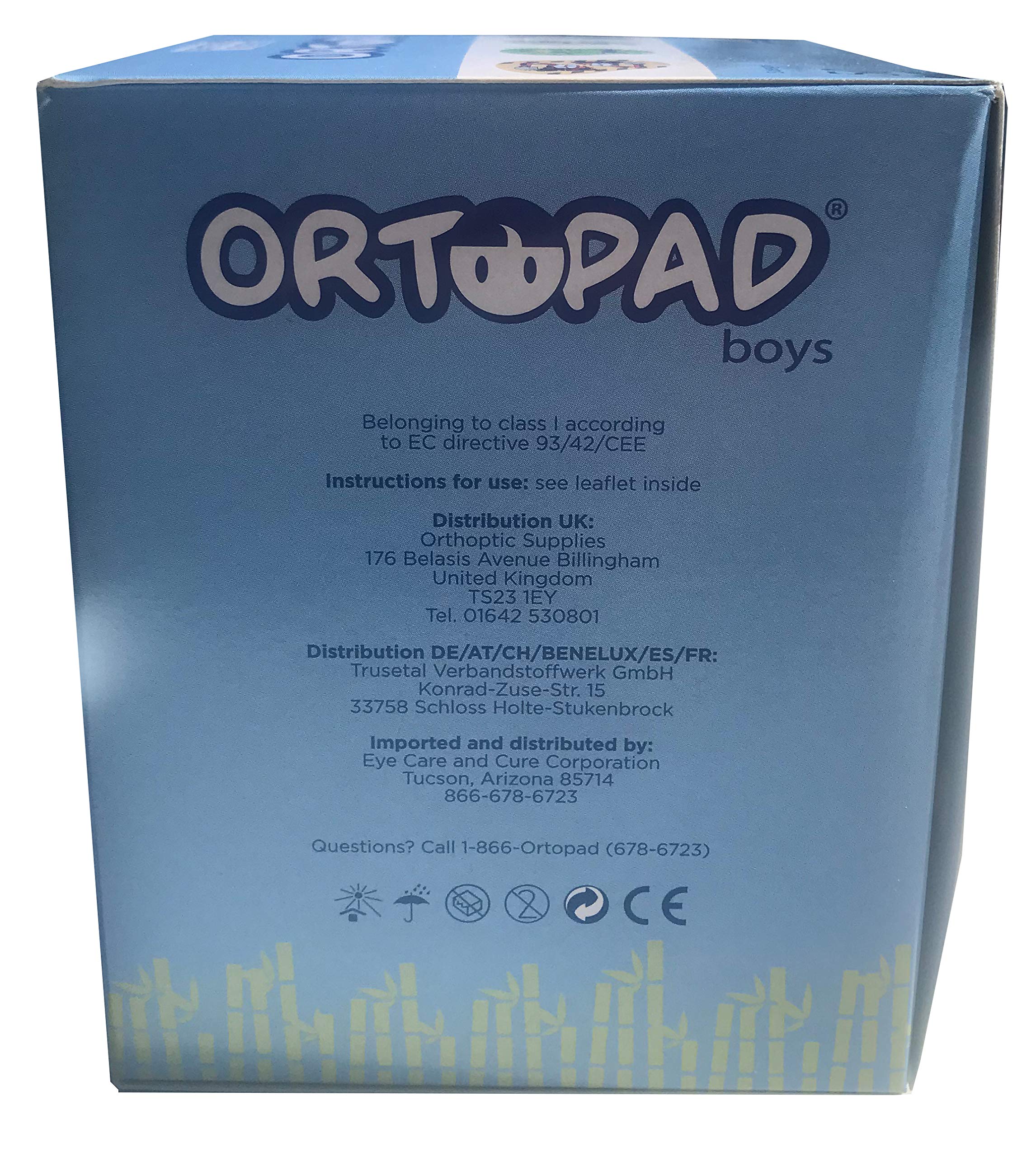 Ortopad® Bamboo Boys Eye Patches, 50/Box (Medium Size, 2-4 yrs) Racing Flames Pack - Image 4