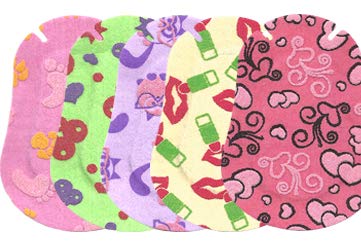 Ortopad® Soft Bamboo Girls Eye Patches, 50/Box (Junior Size, 0-2 yrs) Textured Accents - Image 2