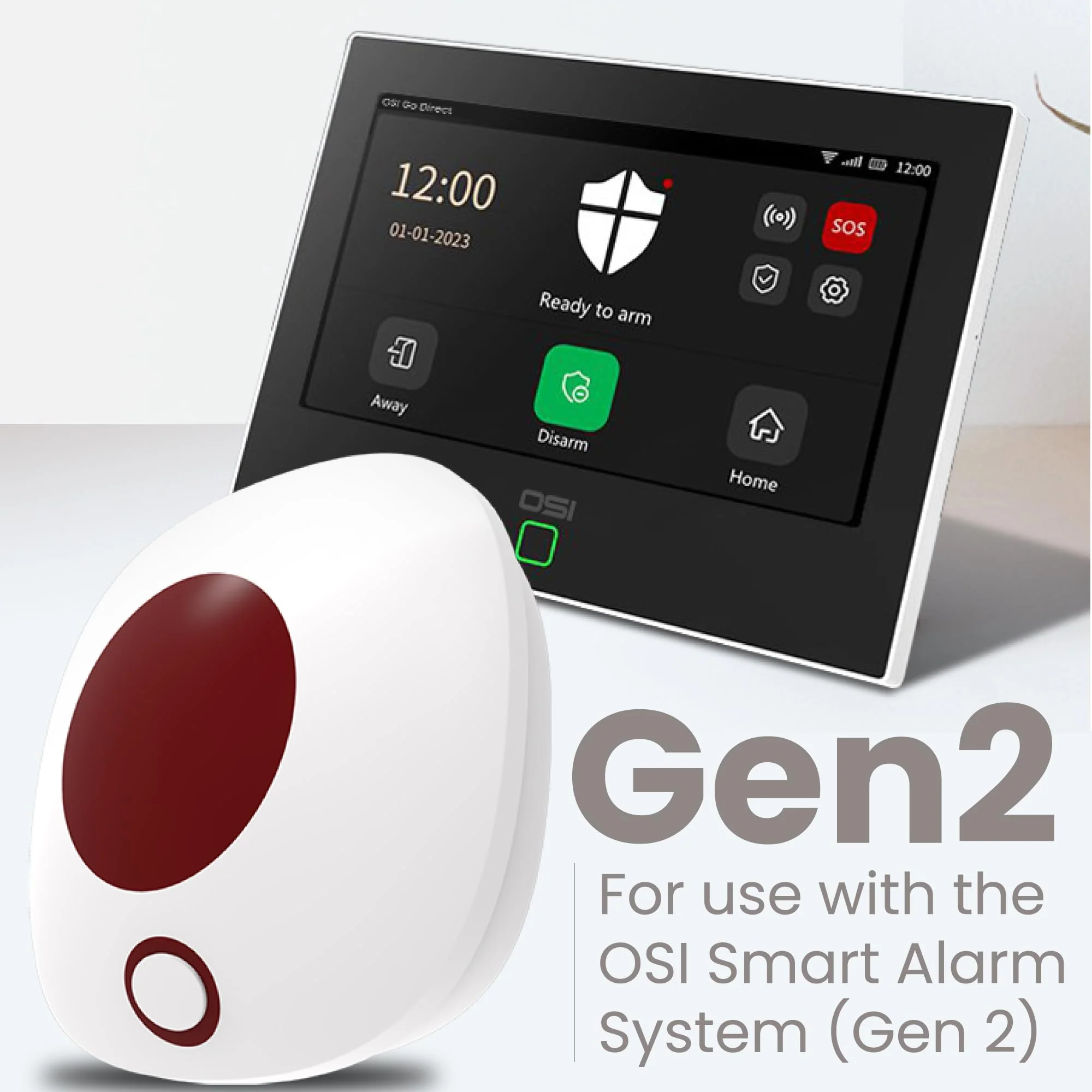 OSI Wireless Alarm Strobe Siren (Gen 2) - Accessory for OSI Smart Alarm System (Gen 2) ,Wi-Fi Wireless Strobe Siren, Plugs into Electrical Outlet, 8 Hour Back-up Lithium Battery - Image 2