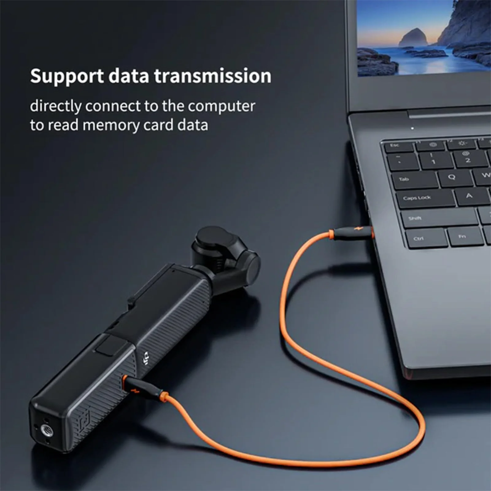 Osmo Pocket 3 Battery Handle, ZGCINE PK-H01 7.7V/1600mAh Fast Charging Handle Grip Replaced for DJI Pocket 3 Battery for Xtra Muse, Reserved 1/4”Thread,Support Directly Data Transmission - Image 8