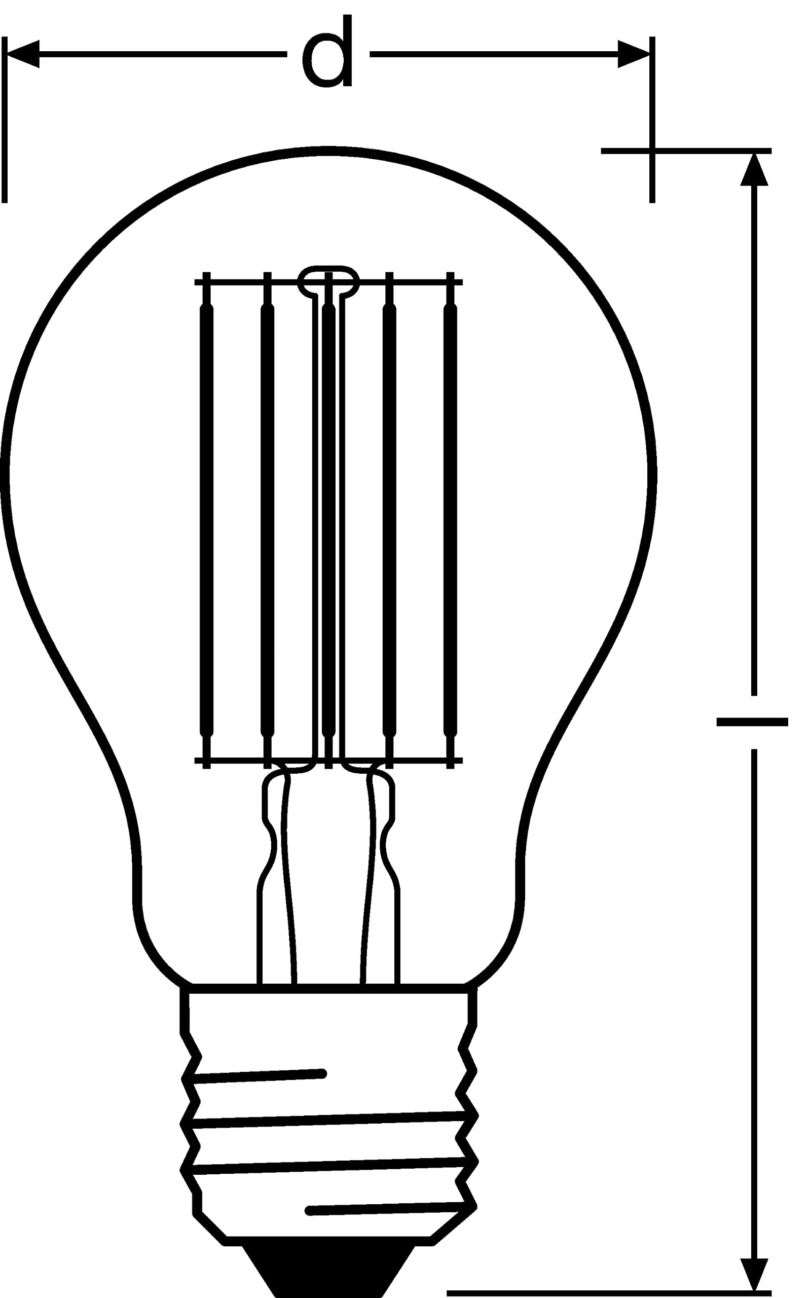 Osram LED Base Classic A100, Clear Filament LED Glass Bulbs for E27 Socket, Pear Shape, Warm White (2700K), 1521 Lumens, Replacement for Conventional 100W Incandescent Bulbs, Box of 3 2700k Warm White 10.5 x 6 x 6 cm - Image 2