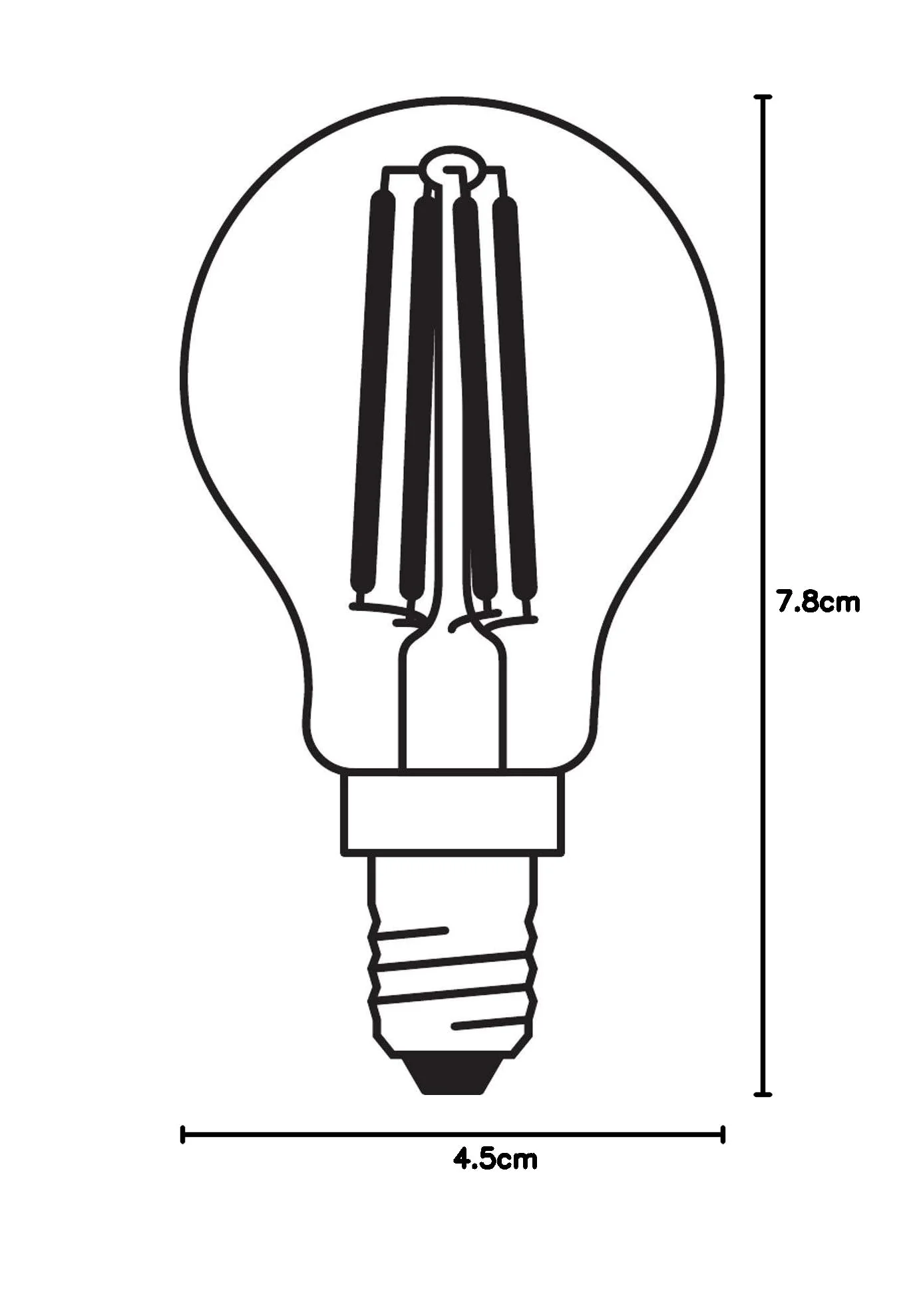 Osram LED light bulb 2700k Warm White 5 Pack 40W Tear Drop - Image 7
