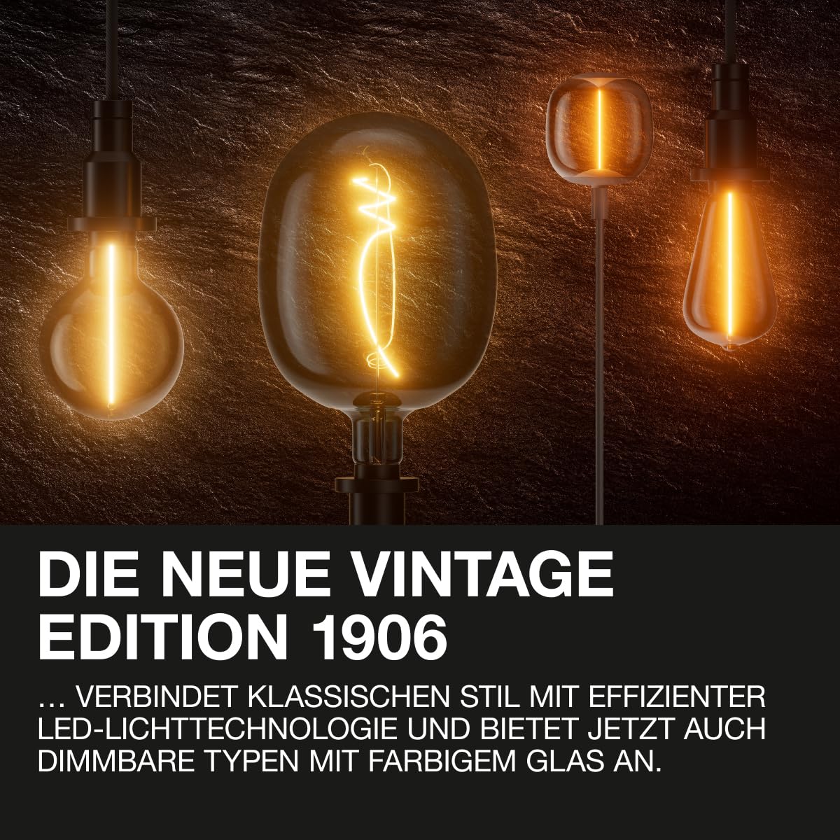 Osram Vintage Edition 15 Watts Replacement E27 ST64 Shape 1800 Kelvin Warm Comfort Light Clear Glass Single Pack Edison-Form Not dimmable Smoked glass - Image 2