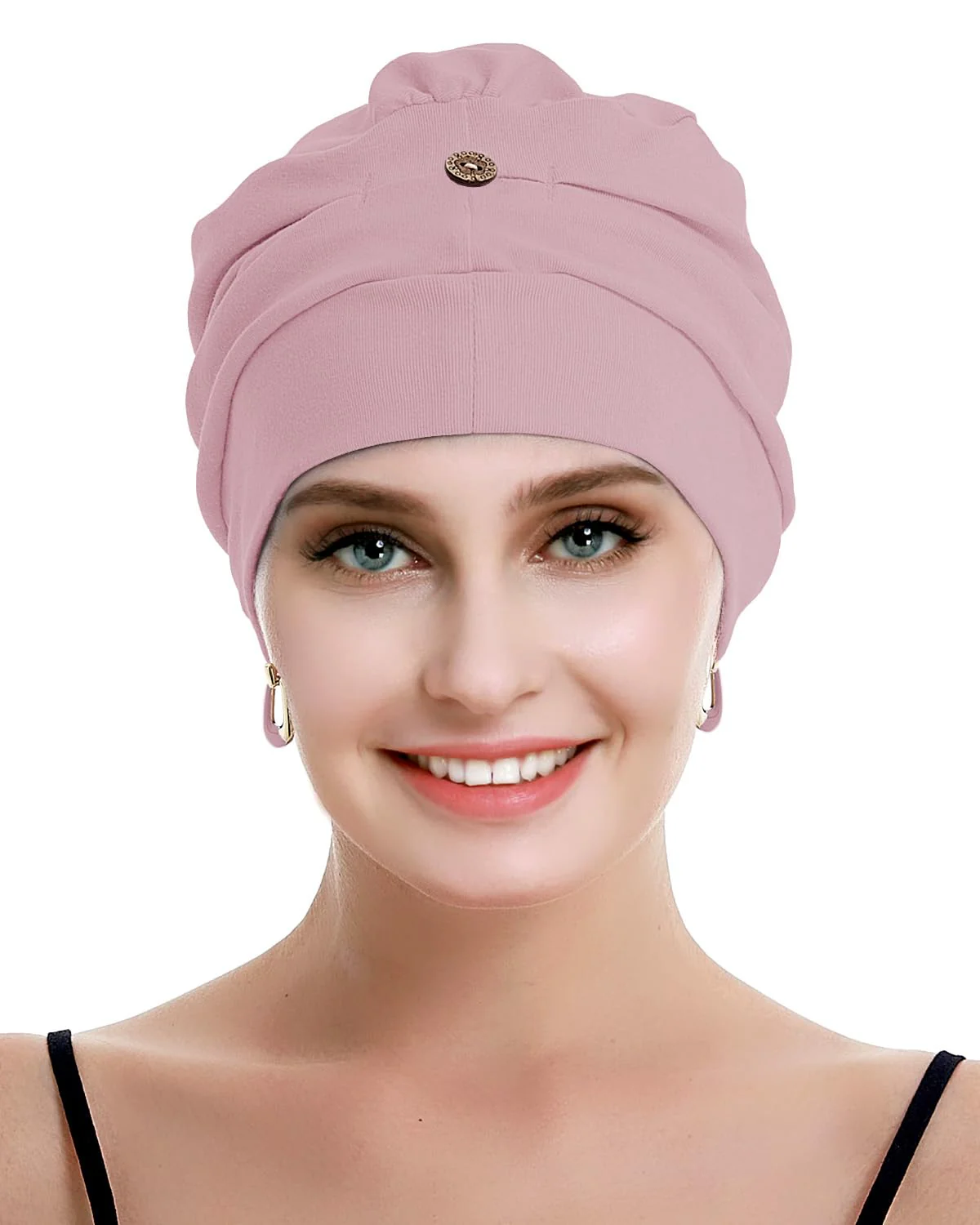 osvyo Cotton Chemo Headwear for Women with Cancer and Hair Loss, Cotton Hat, Lightweight Headwear, Sealed Packaging HELL-APRICOT-BLUSH - Image 3