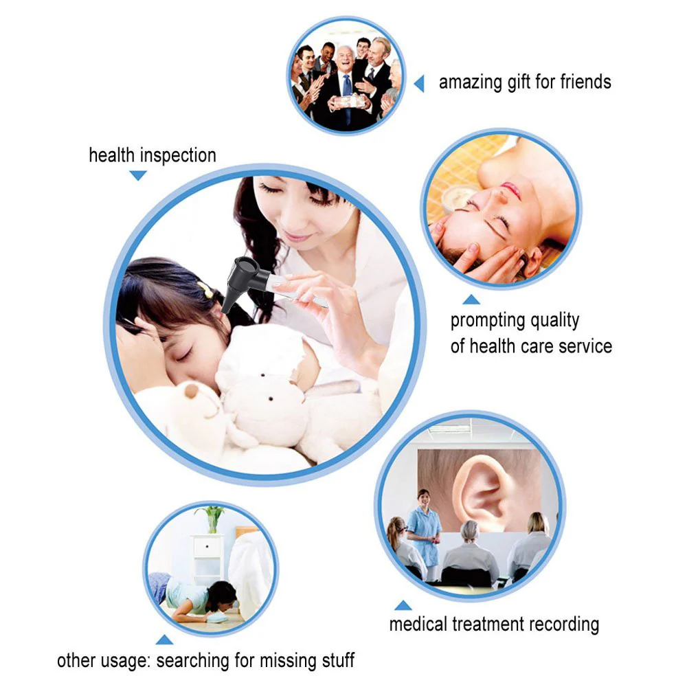 Otoscope - Bysameyee Portable Otoscope for Doctors, Nurses, Students, Handheld Microscope Tool Kit for Ear Care with 4 Otoscope Tips - Image 7