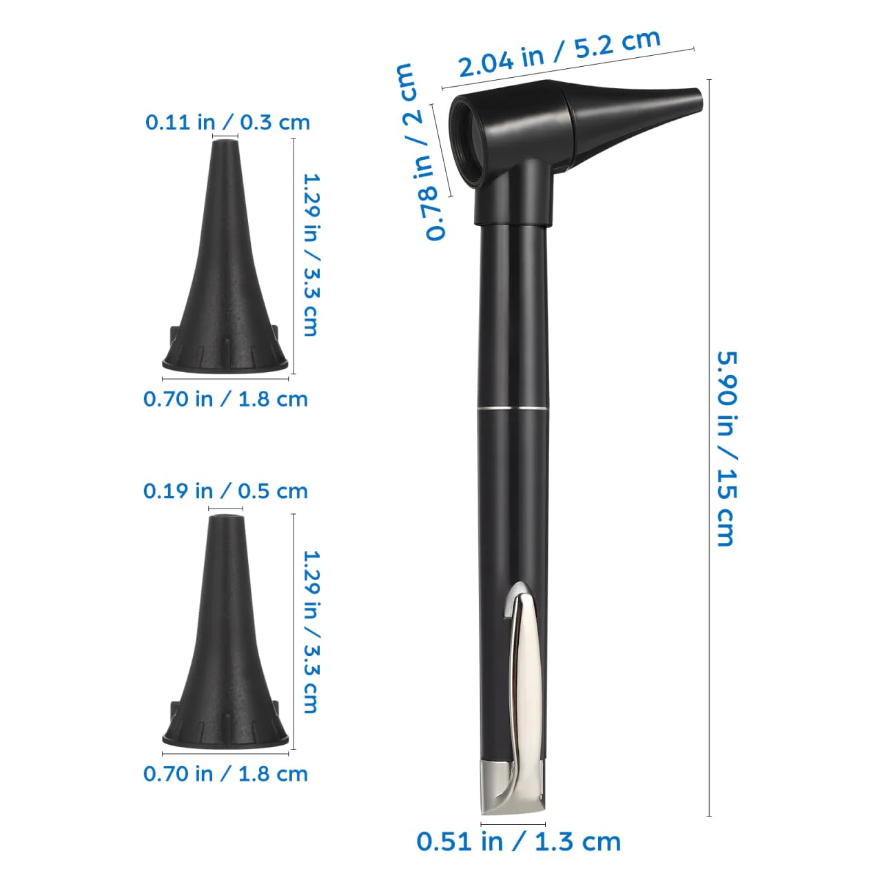 Otoscope Medical Diagnostic Tool Clinical Magnification Lens Eye Care Ear Care Set - Image 5