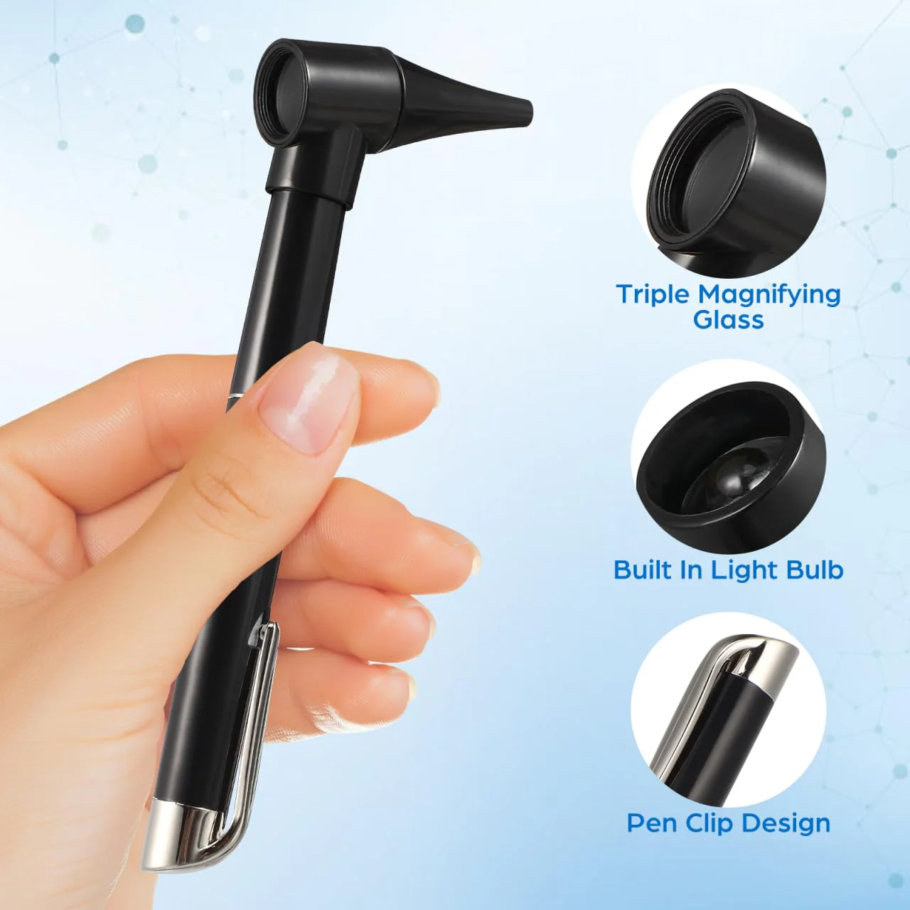 Otoscope Medical Diagnostic Tool Clinical Magnification Lens Eye Care Ear Care Set - Image 6