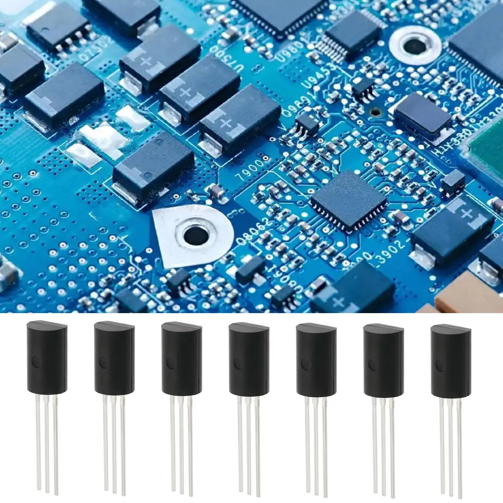 OTOTEC 10 Pairs 3-Pin PNP Silicon Transistors Kit 2SB647AC 2SD667AC B647A D667A Replacement Electrical Components Transistors Black - Image 3