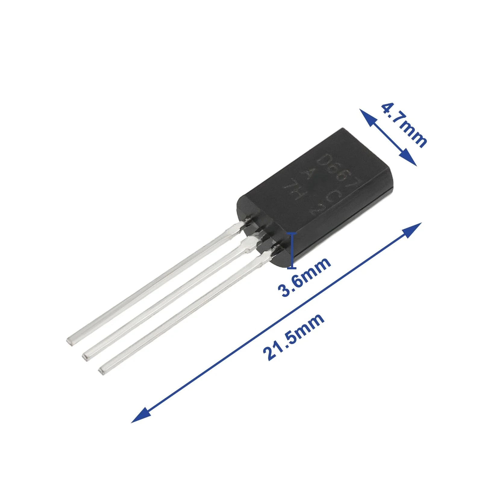 OTOTEC 10 Pairs 3-Pin PNP Silicon Transistors Kit 2SB647AC 2SD667AC B647A D667A Replacement Electrical Components Transistors Black - Image 4