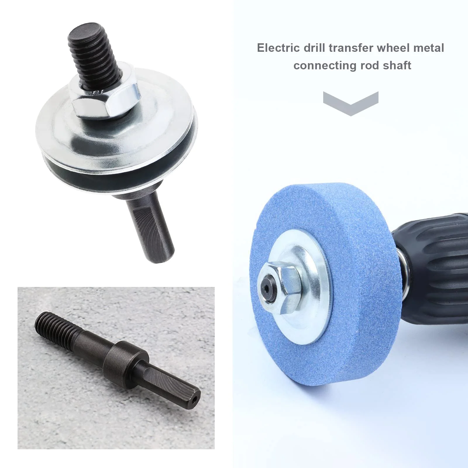 OTOTEC 2 Sätze Bohrdorn-Adapter-Kit Polierscheiben-Adapter für Schleifscheibe Faserscheibe Wollscheibe Stoffscheibe Umwandlungsstange Gewindedurchmesser 9,9 Mm - Image 4