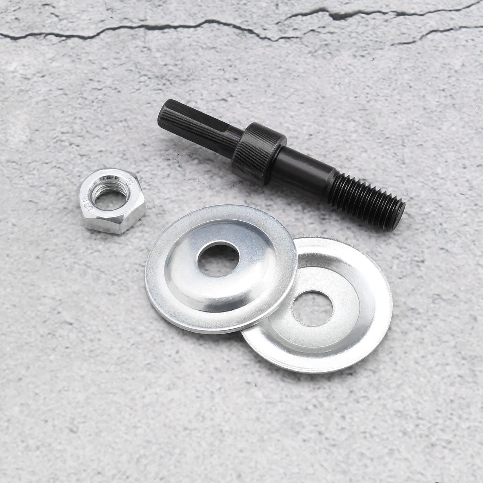 OTOTEC 2 Sätze Bohrdorn-Adapter-Kit Polierscheiben-Adapter für Schleifscheibe Faserscheibe Wollscheibe Stoffscheibe Umwandlungsstange Gewindedurchmesser 9,9 Mm - Image 7