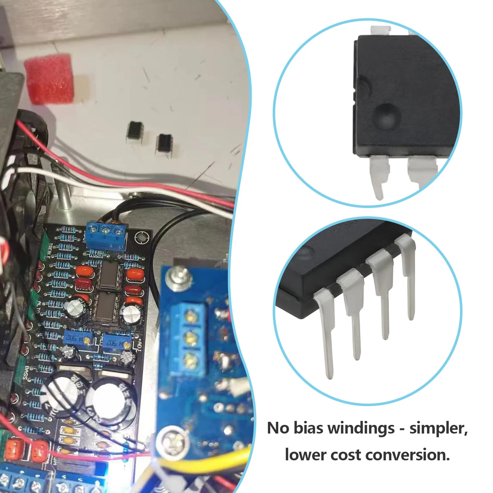 OTOTEC 2 Sets 7 Pin TNY266PN Chip / 47 Ohm Resistor 3 Watt/Socket 2 Each For Repairing Dishwashers, Washing Machines And Tumble Dryers - Image 4