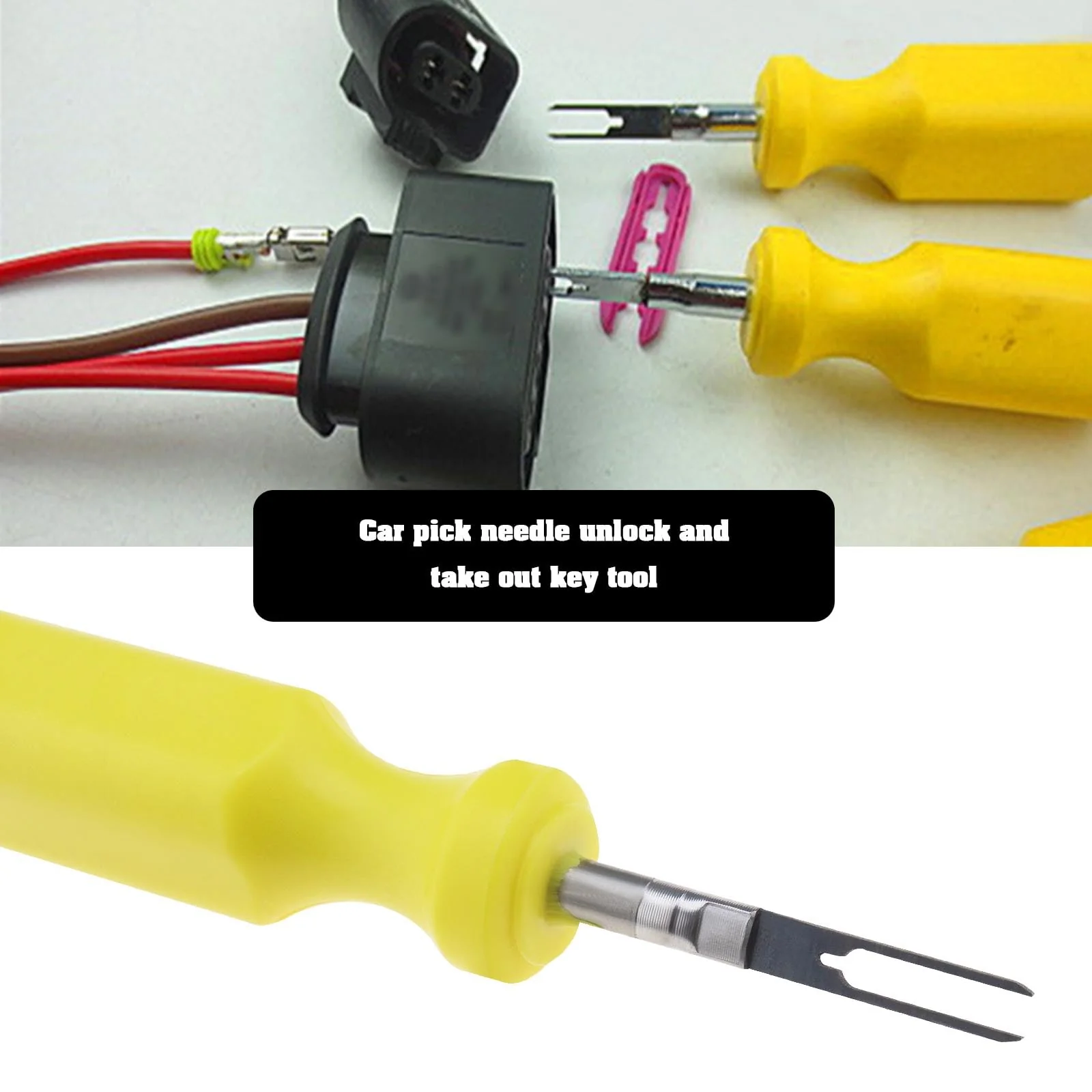 OTOTEC 2 Stück Auto Terminals Entfernen Werkzeug 2mm & 3mm Draht Stecker Pin Release Puller Edelstahl Pin Extractor Demontage Werkzeug für Mechanische Reparatur Werkzeug - Image 2