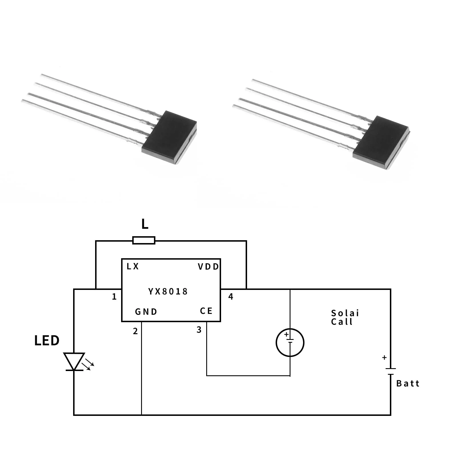 OTOTEC 20 Stück YX8018 Solar Lichtsteuerung Chip Garten LED Treiber Licht Transistor TO-94 1,2V 30mA Elektronische Komponente - Image 3