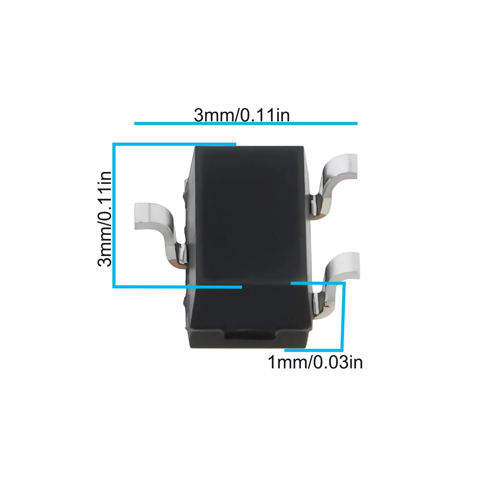 OTOTEC 20pcs SMD Sensor Switch Linear Hall Effect 49E SS49E AH49E Compatible with Motor Control Read Magnetic Code - Image 4