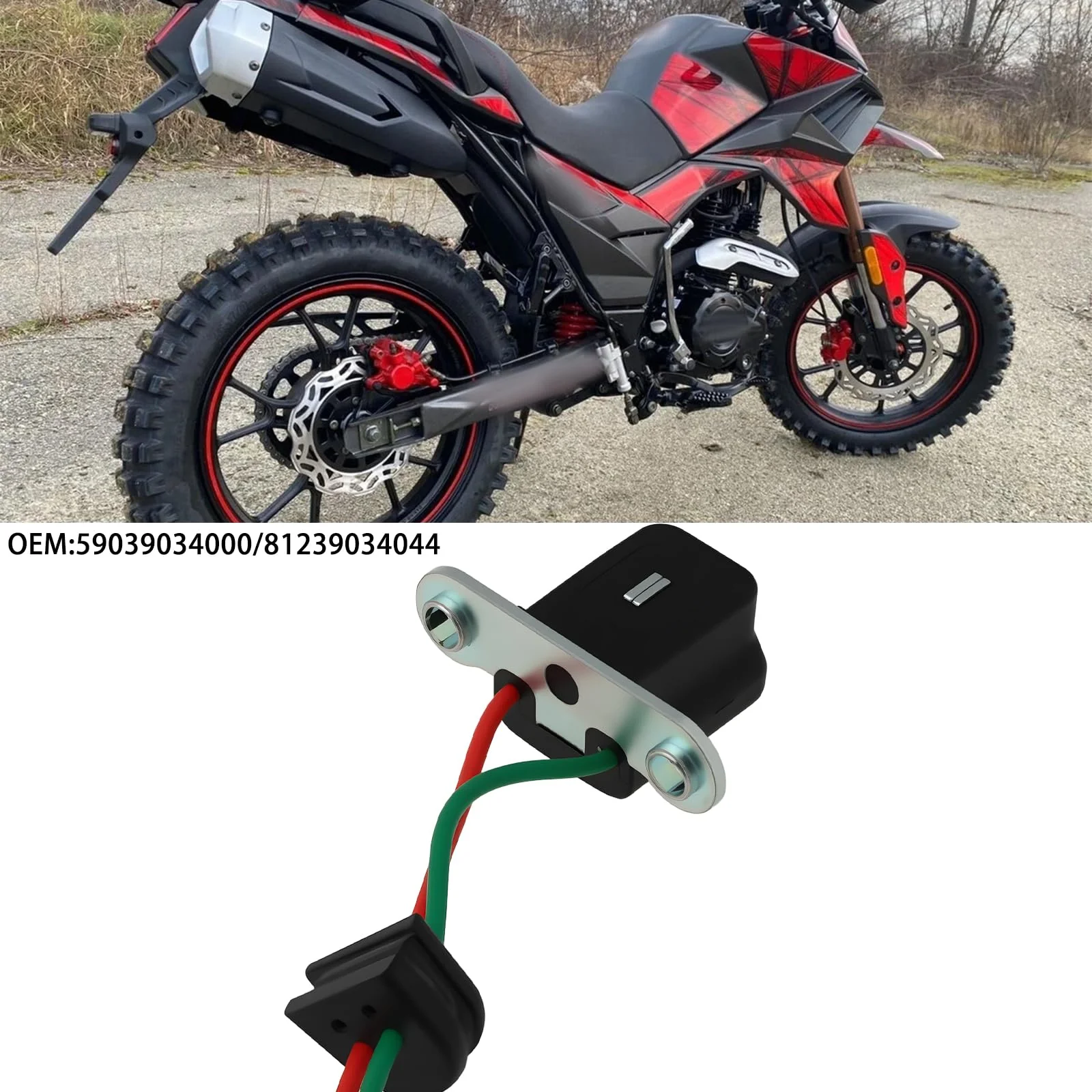 OTOTEC 2Pin Pickup Pulsar Pulse Spule 59039034000 81239034044 Kompatibel mit Off-Road EXC XCF XCW SX SXF 250 300 400 450 530 - Image 2