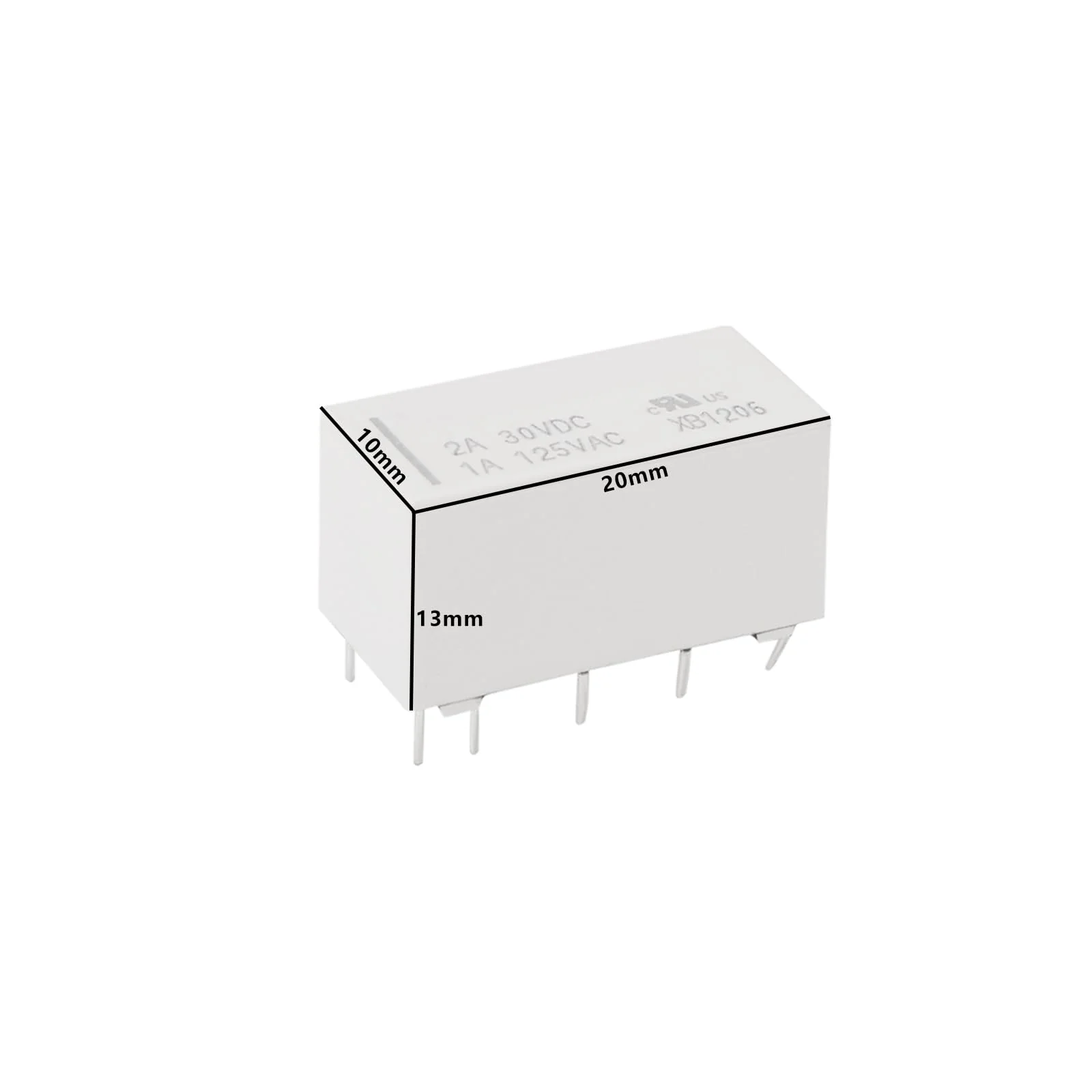 OTOTEC 5 Pieces 10 Pin Miniature Relay Bistable 3V HFD2-012-S-L2-D Self-Locking Low Controller for Railway Model DIY White - Image 4