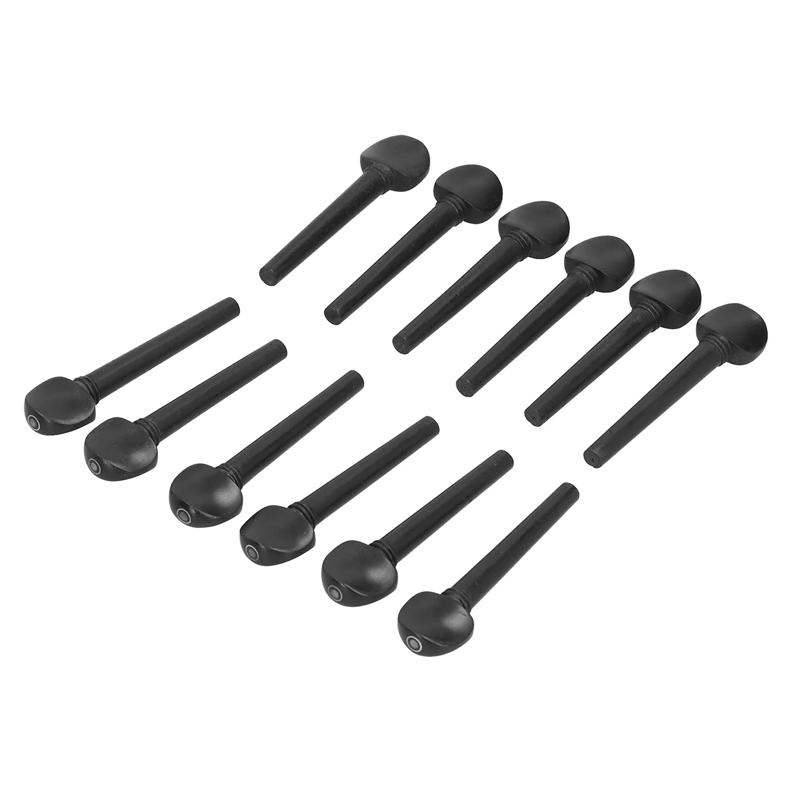 Oud Ebony Pegs, 12Pcs 8.7cm Wooden Tuning Replacement Ebony Pegs with Fisheye for Oud - Image 7